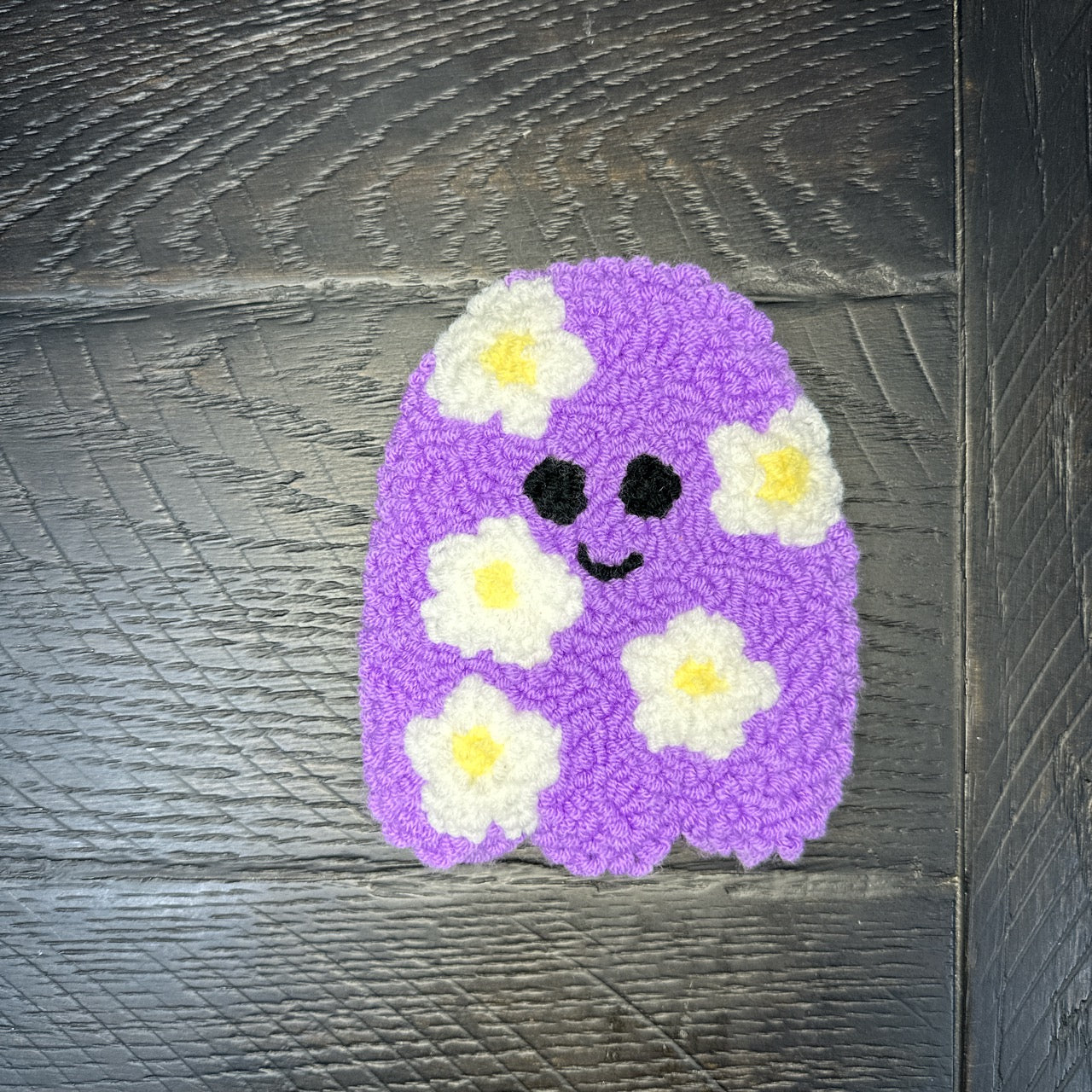 Flower Ghost Tufted Coaster