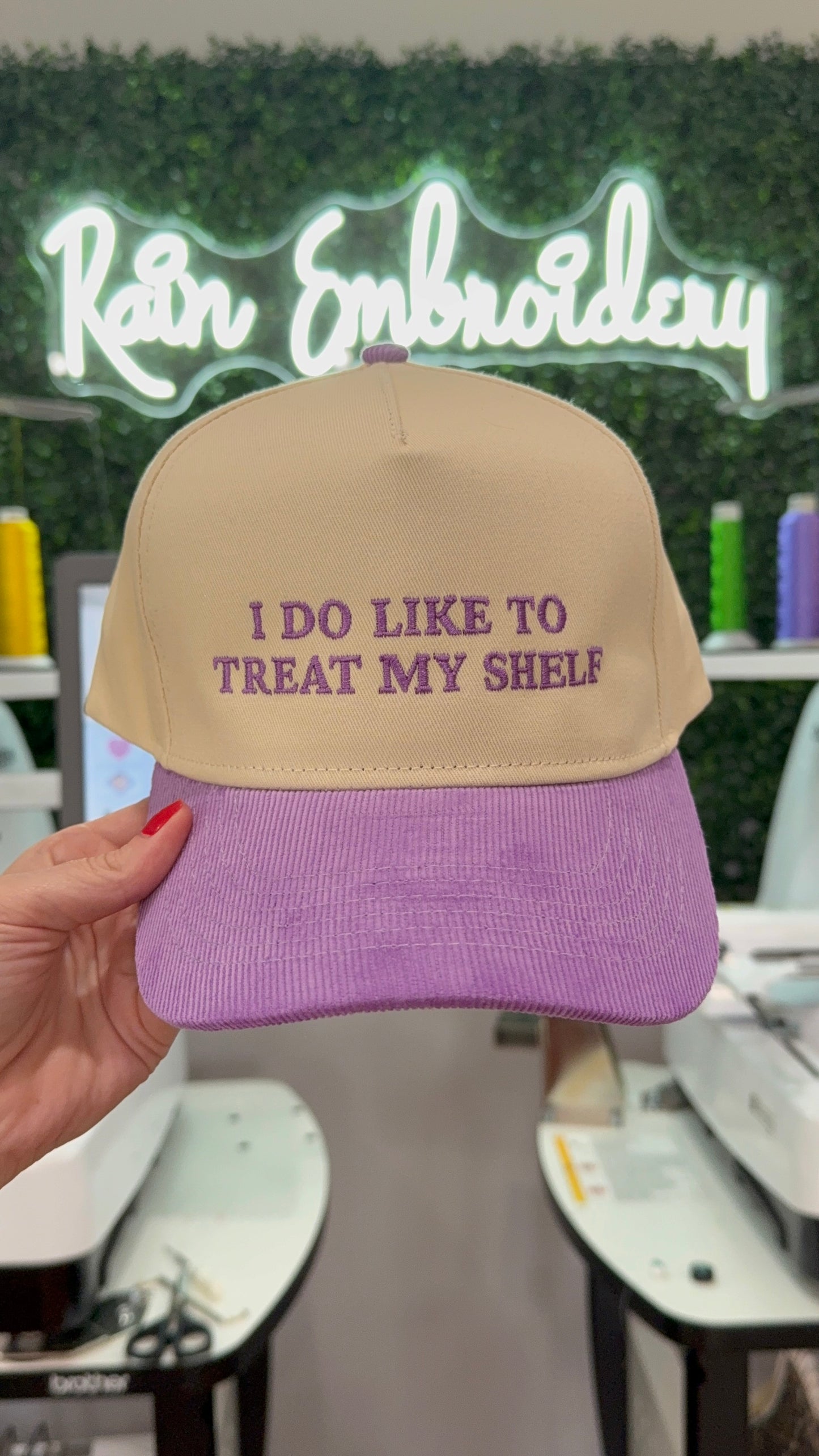 I Do Like To Treat My Shelf - Embroidered Trucker Hat