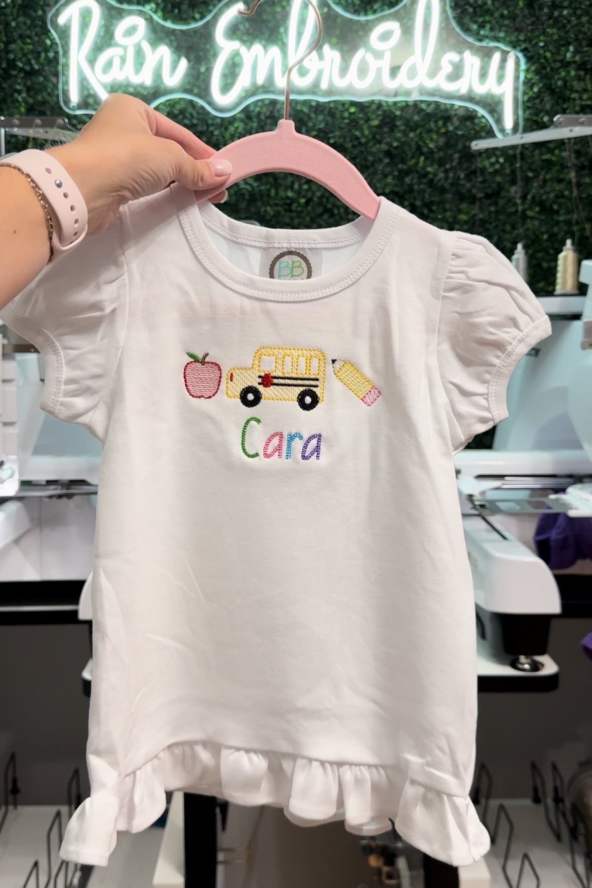 Back To School Embroidered Trio