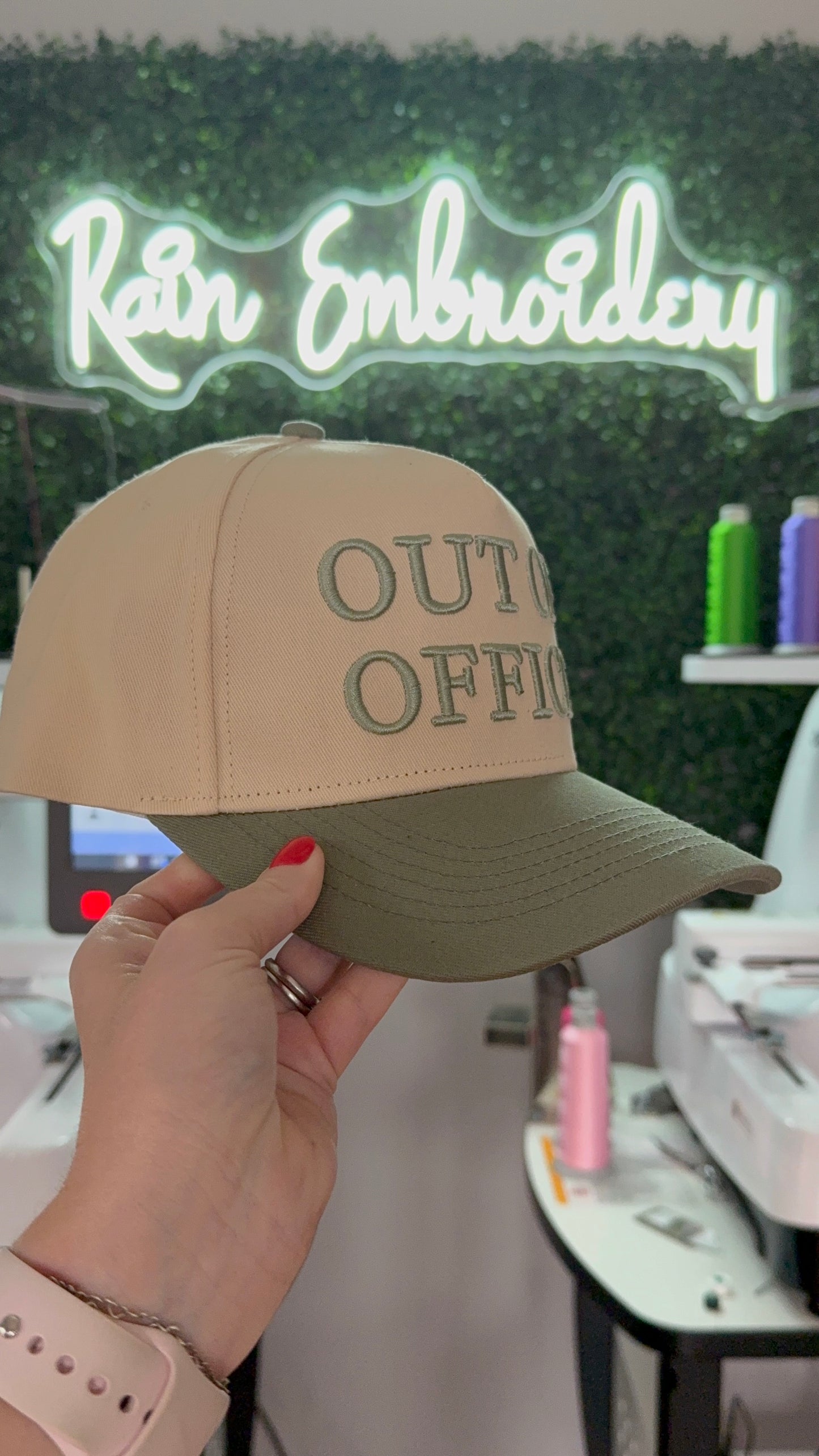Out Of Office - Vintage Embroidered Hat