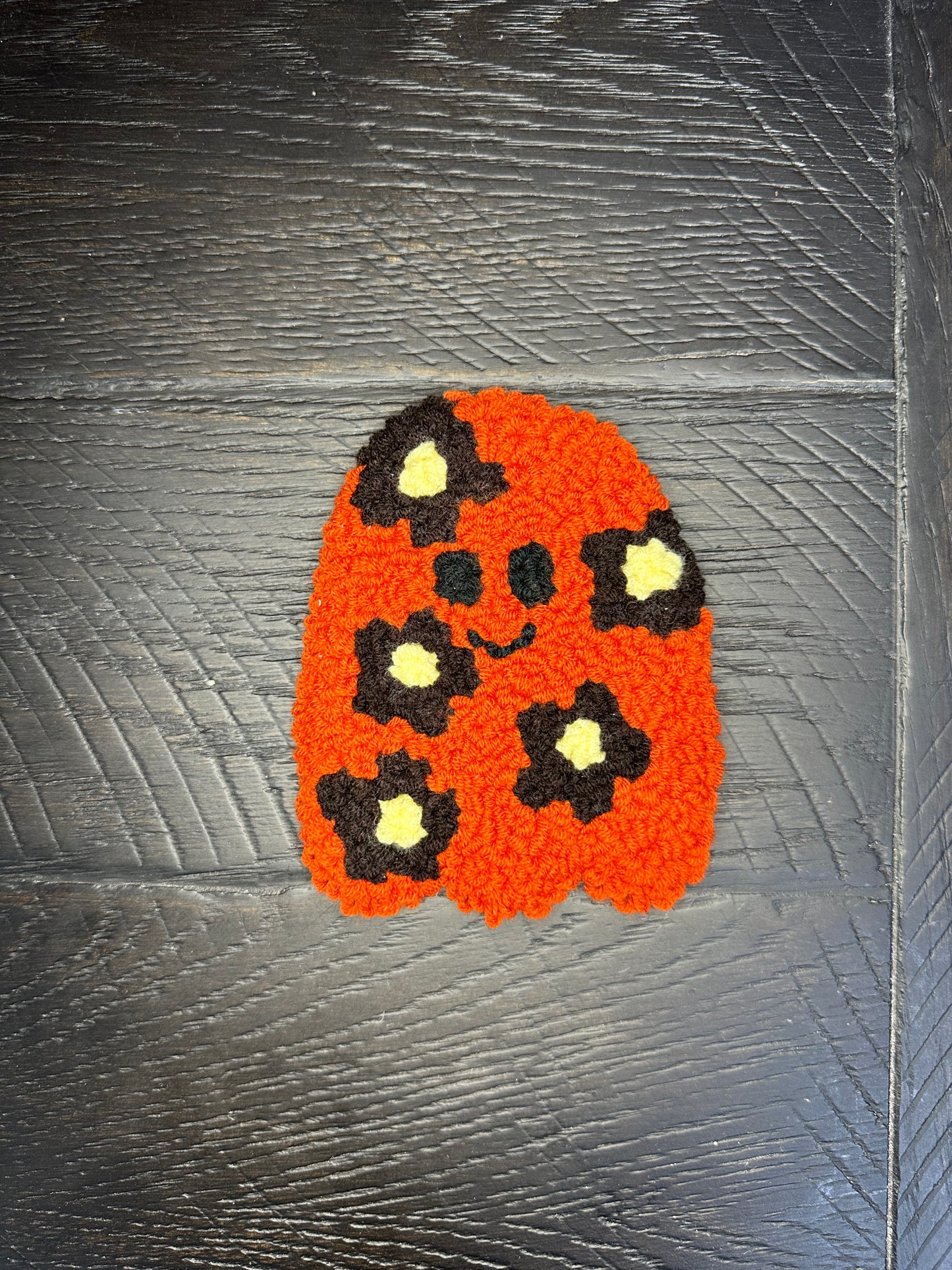 Flower Ghost Tufted Coaster