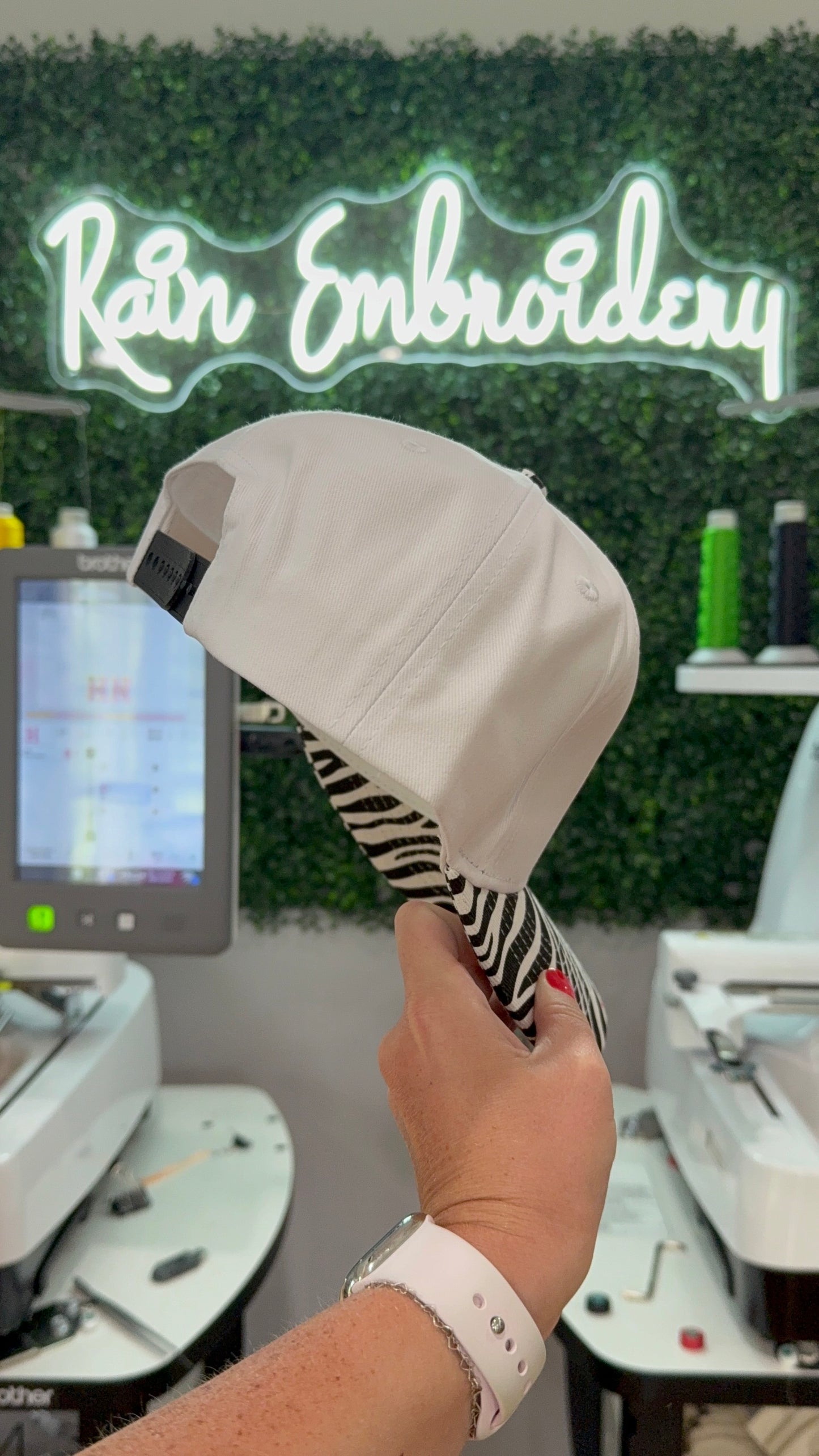 Zebra Bill Trucker Hat (blank)