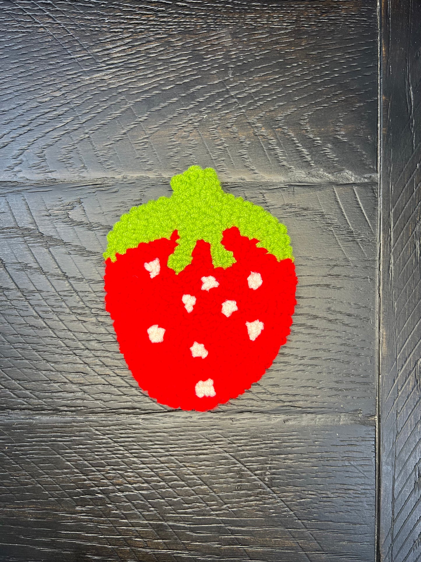 Strawberry Tufted Coaster