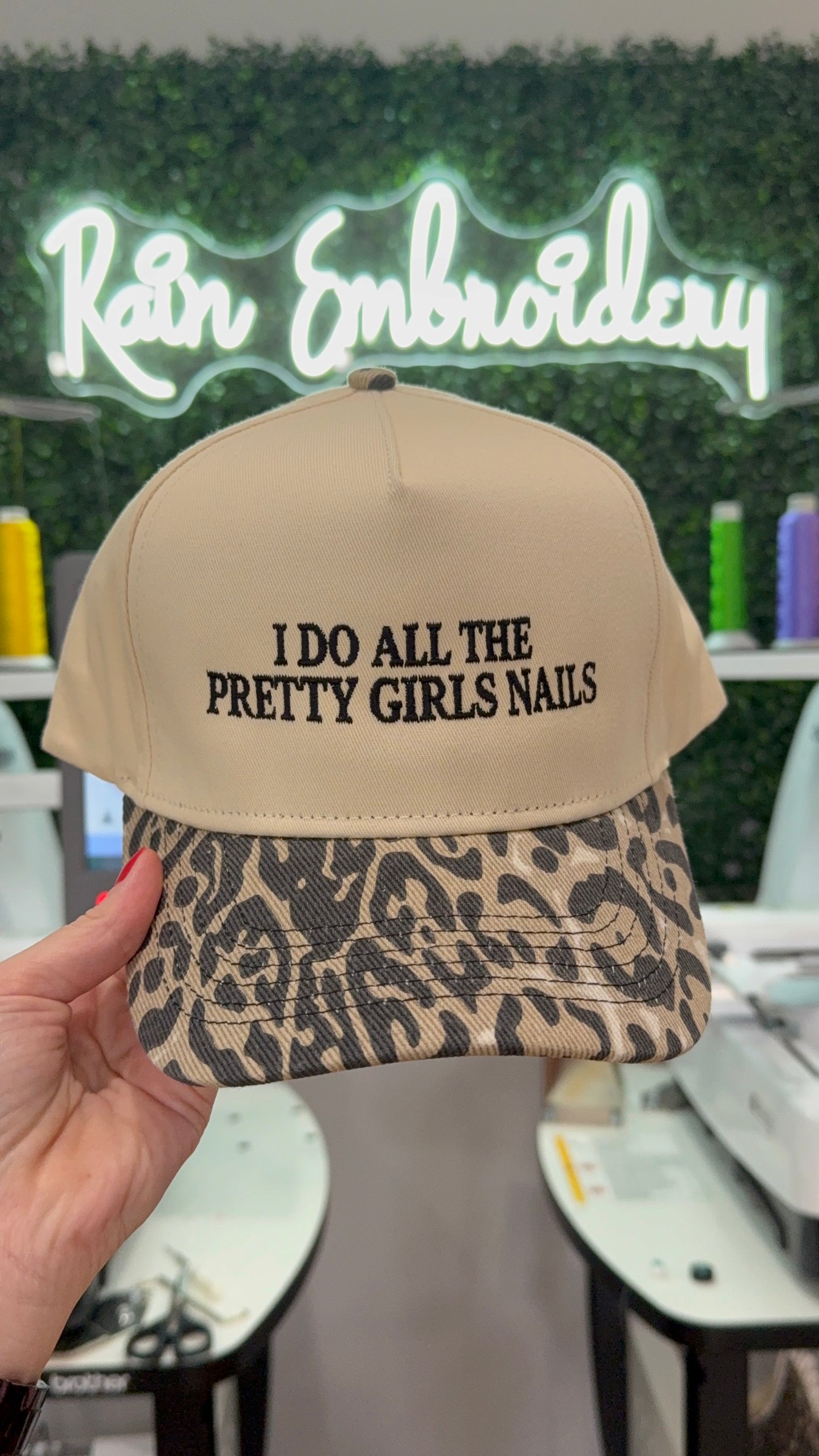 I Do All The Pretty Girls Nails Trucker Hat