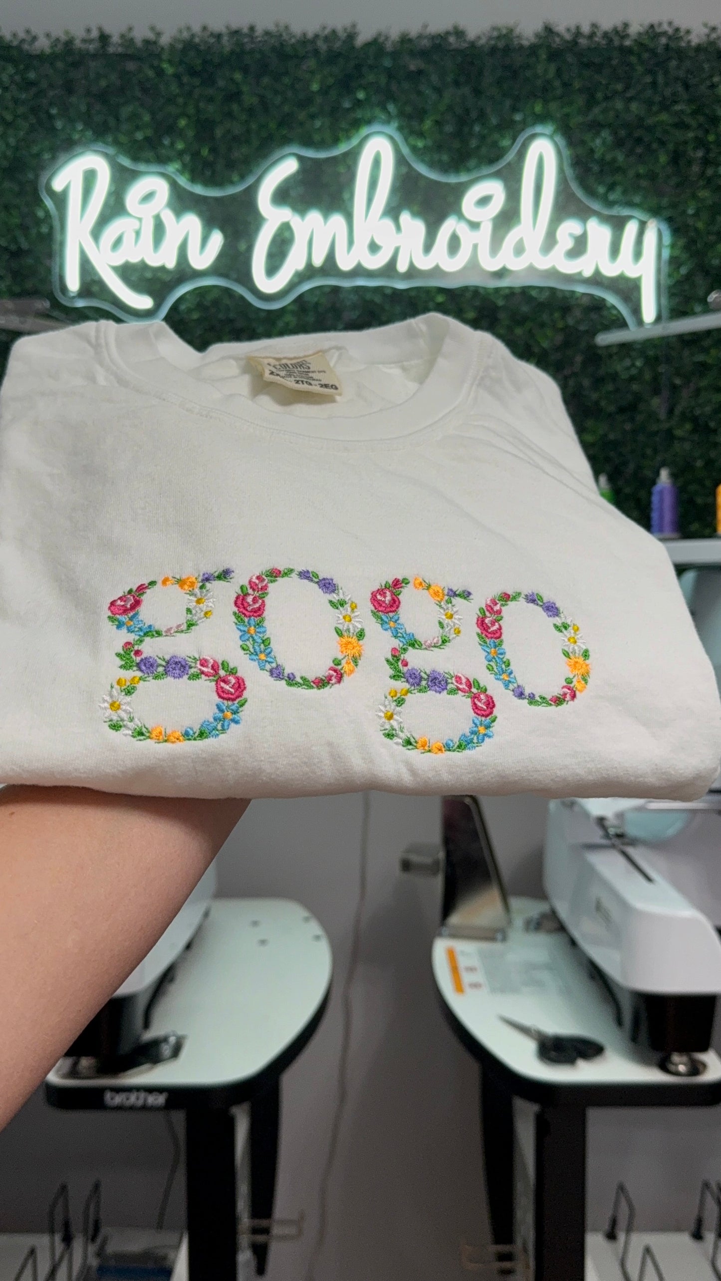 Floral Embroidery T-Shirt