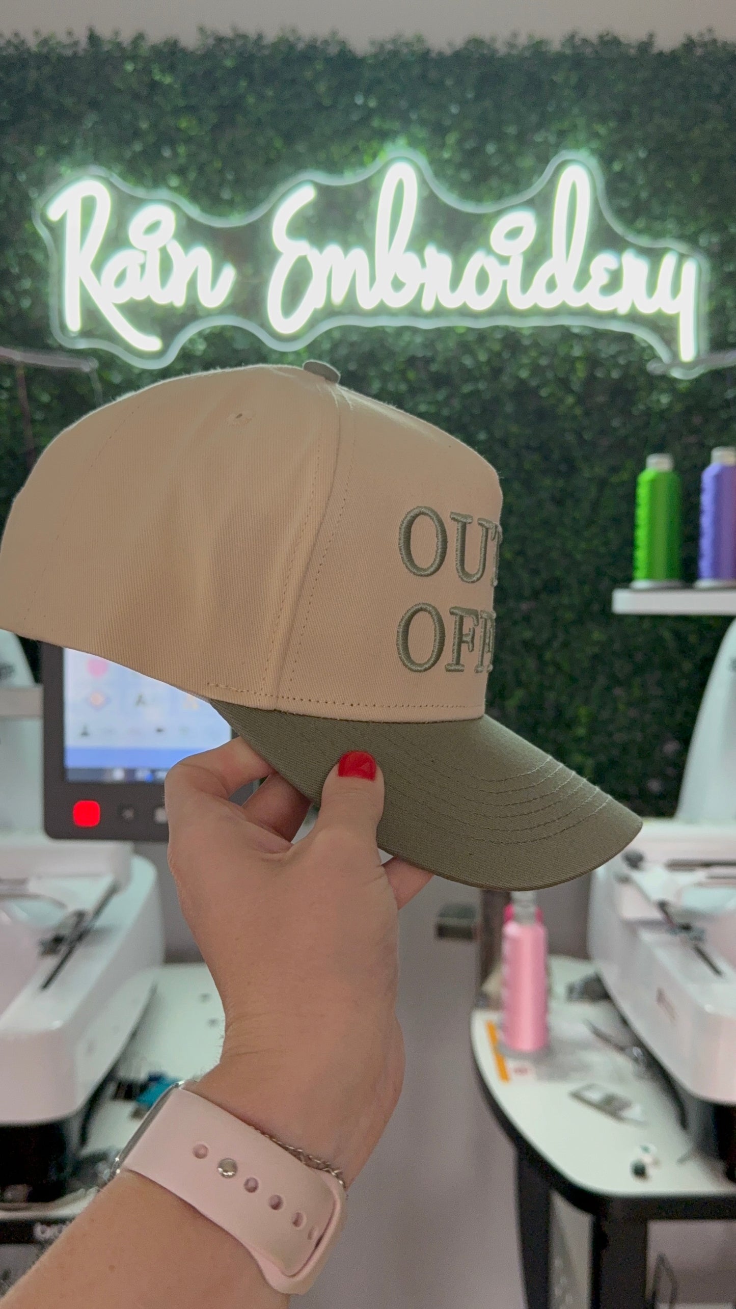 Out Of Office - Vintage Embroidered Hat