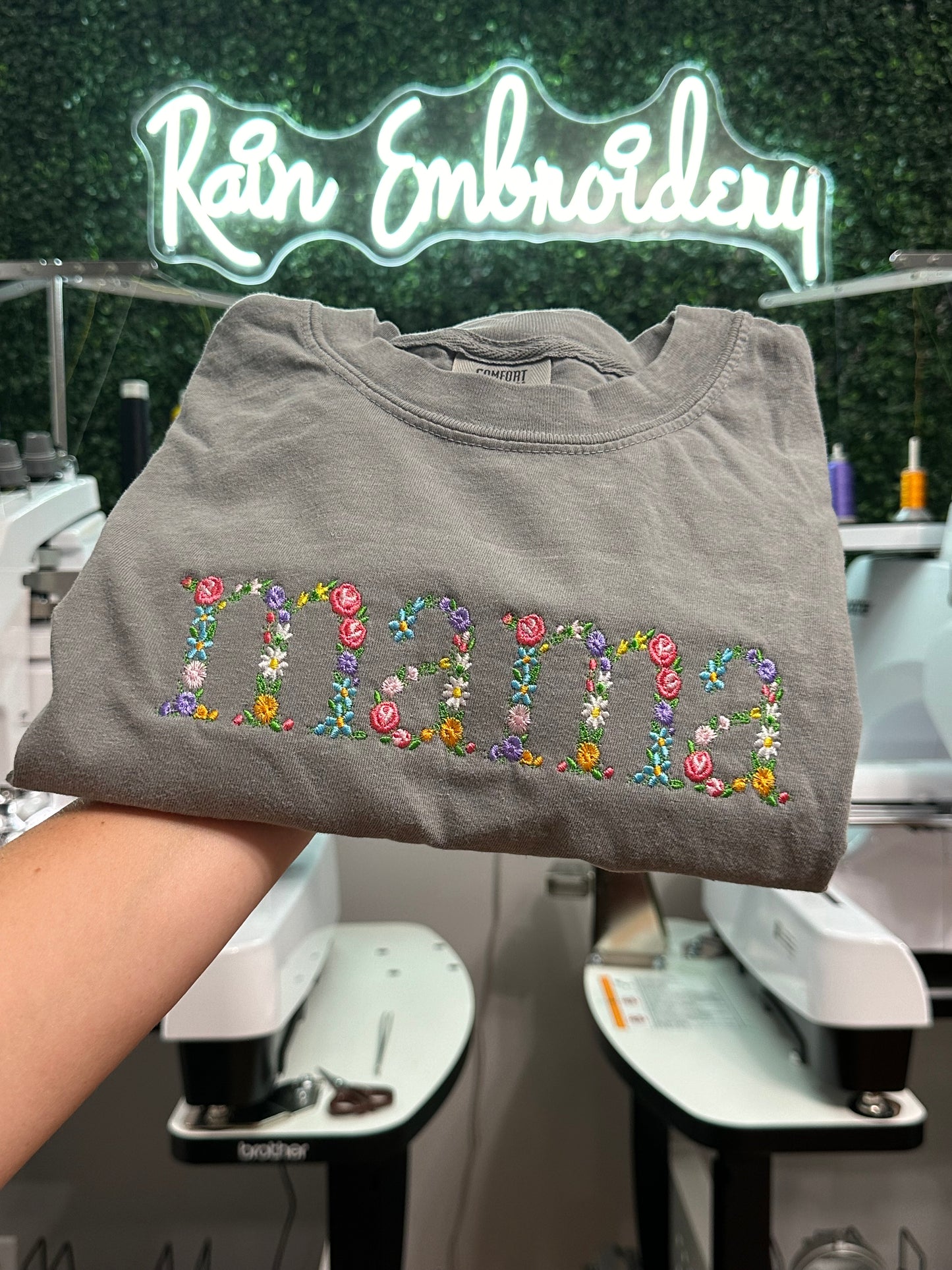 Floral Embroidery T-Shirt