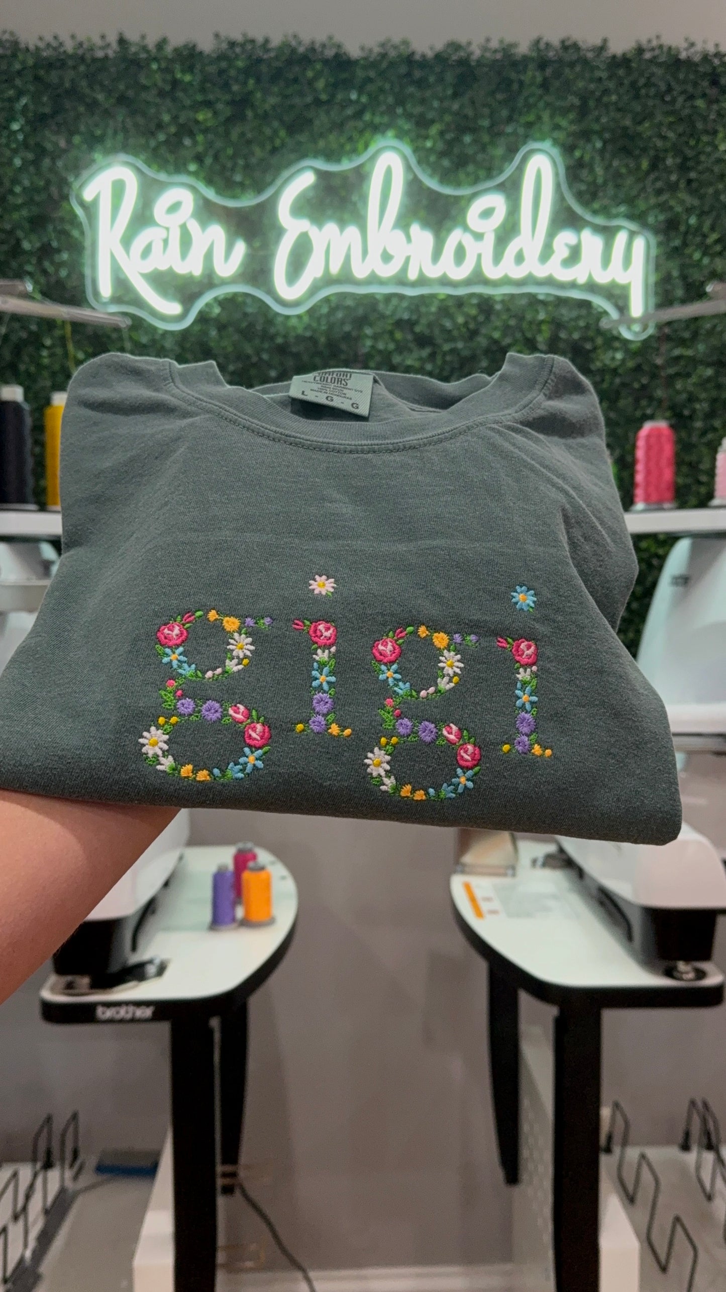 Floral Embroidery T-Shirt