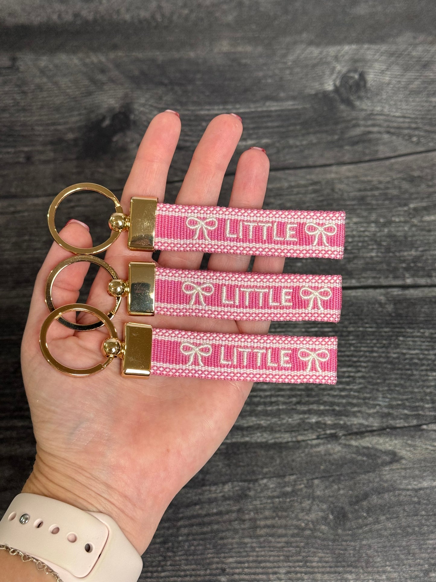 Little/Big Embroidered Keychain