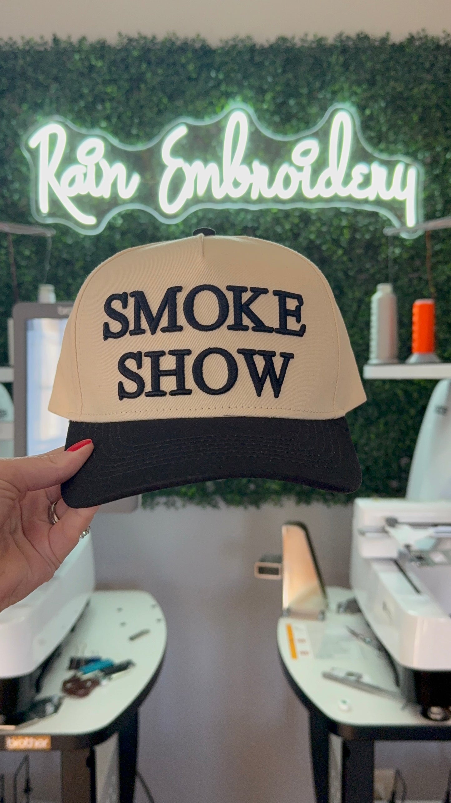 Smoke Show Embroidered Hat