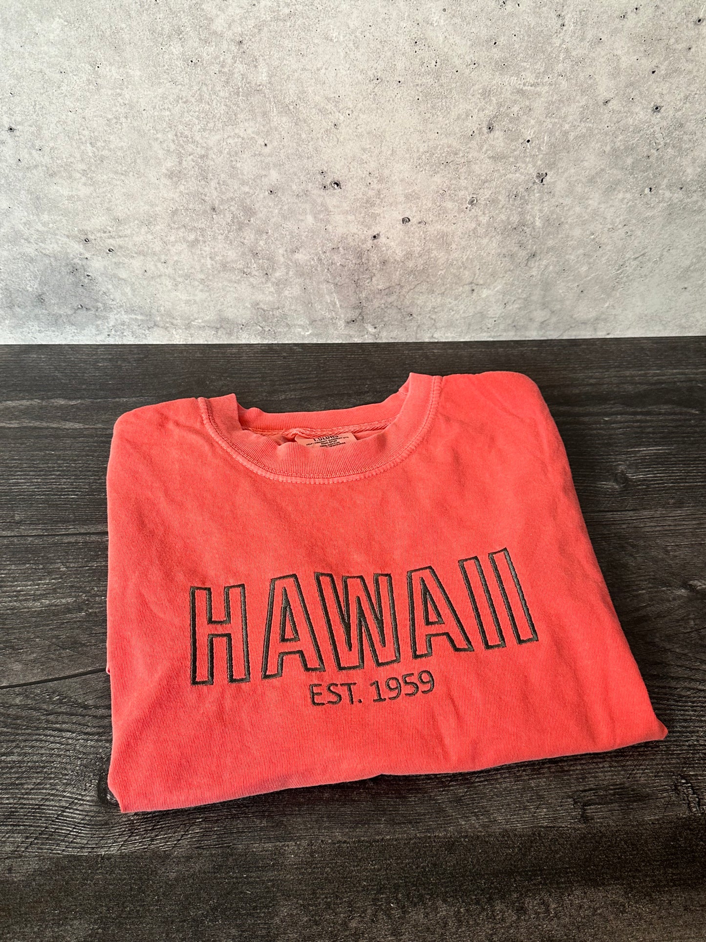 Hawaii Embroidered Tee