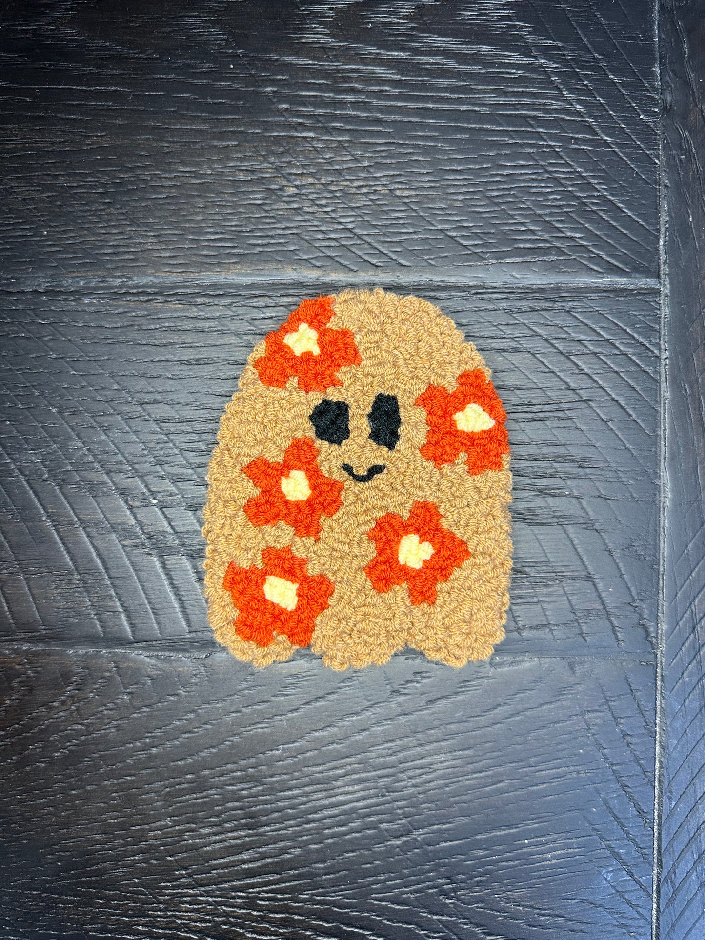 Flower Ghost Tufted Coaster