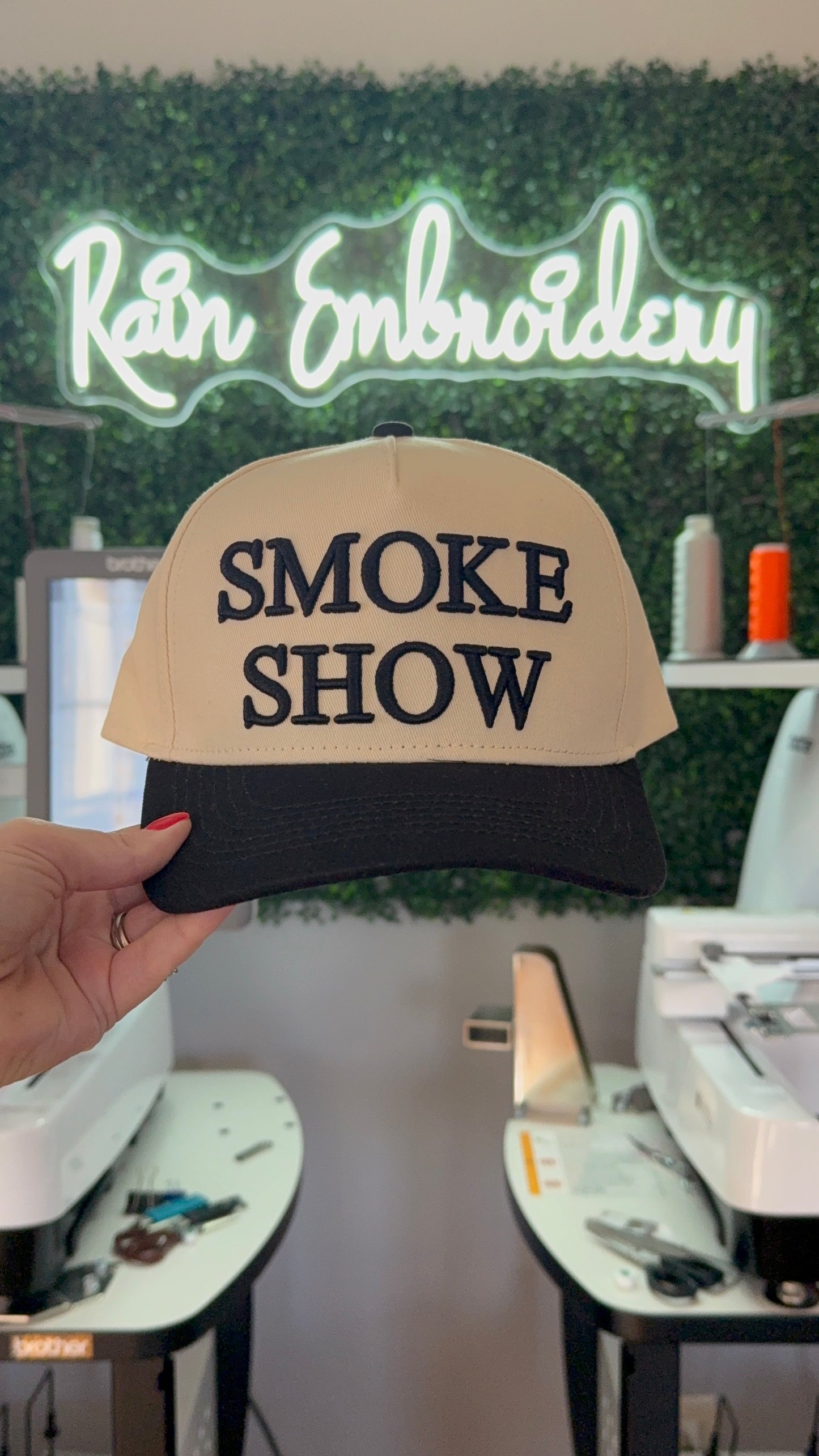 Smoke Show Embroidered Hat