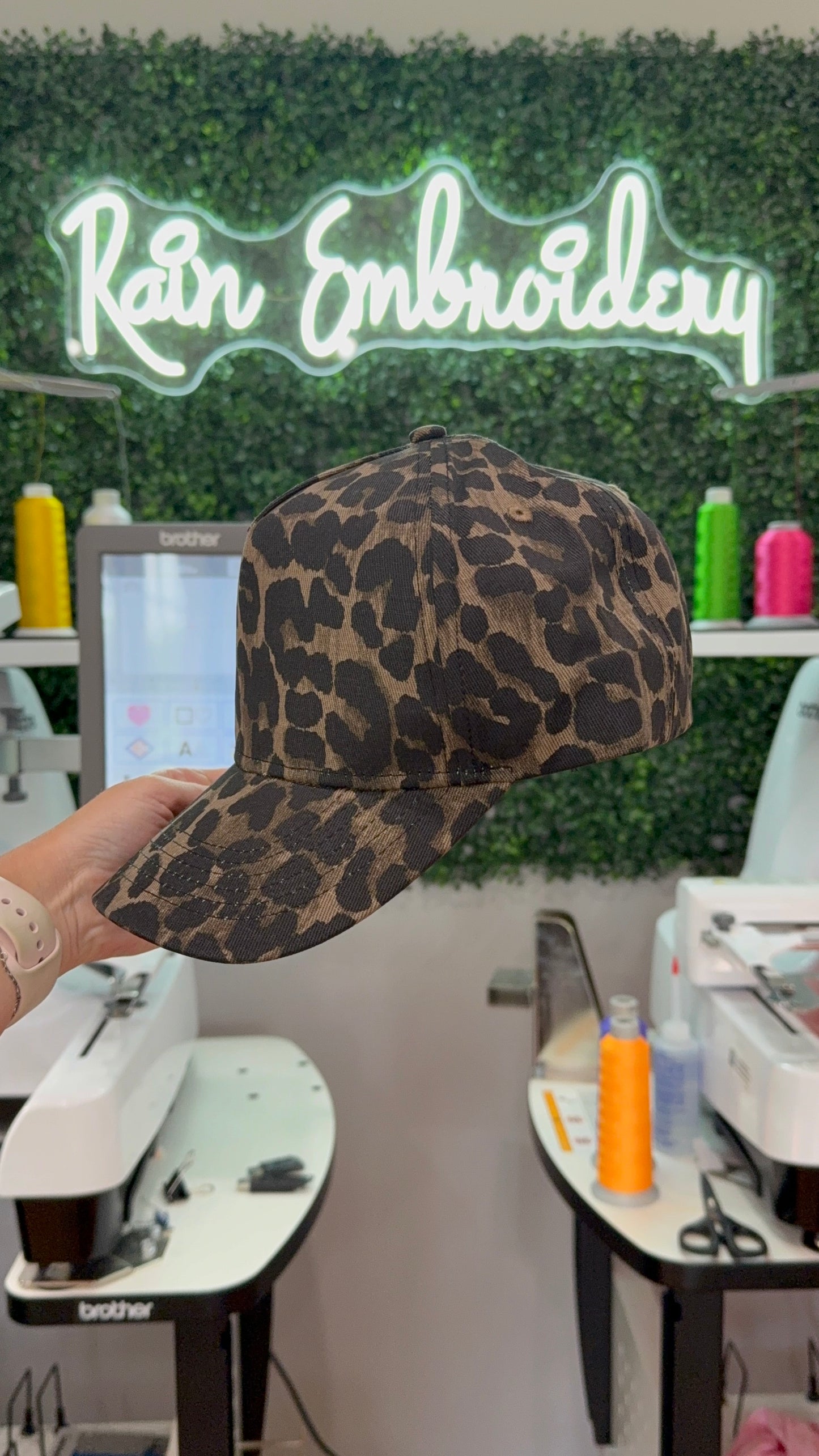 Full Leopard (blank) trucker hat