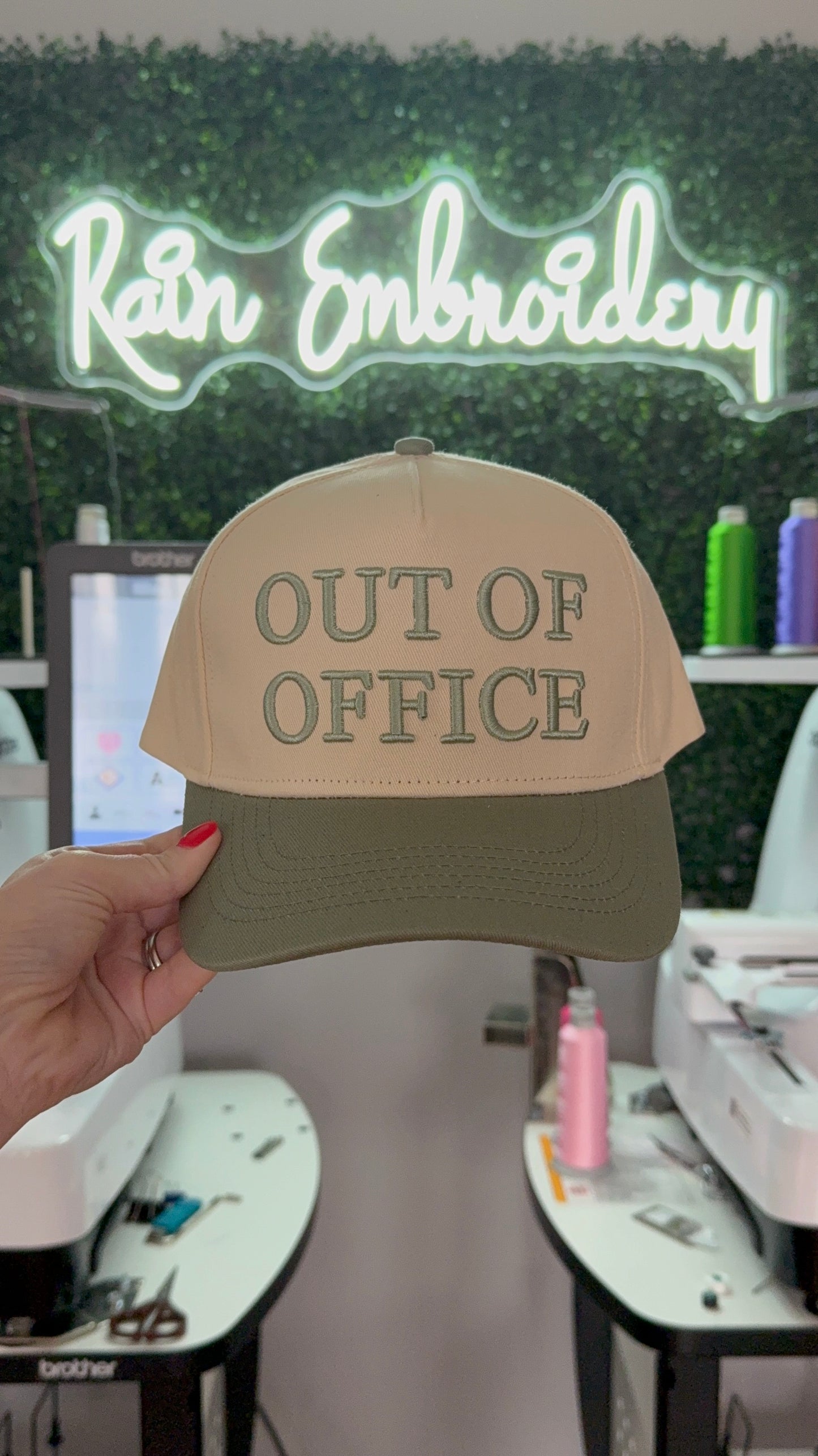 Out Of Office - Vintage Embroidered Hat