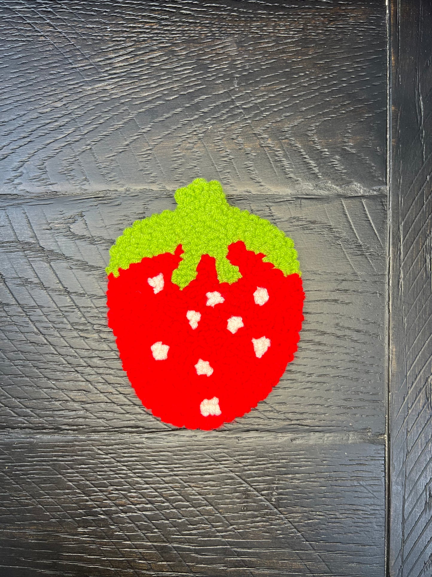 Strawberry Tufted Coaster