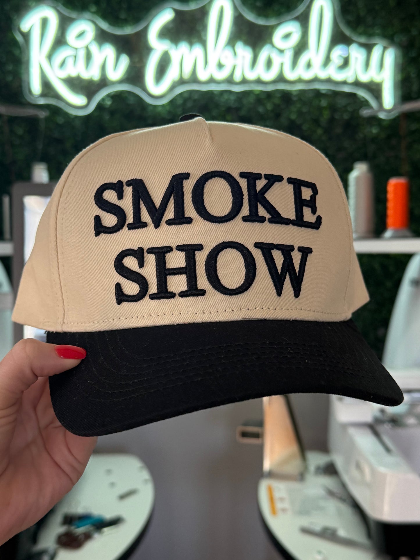 Smoke Show Embroidered Hat