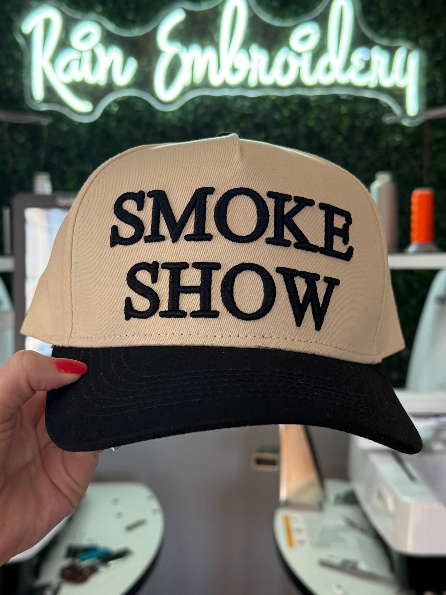 Smoke Show Embroidered Hat