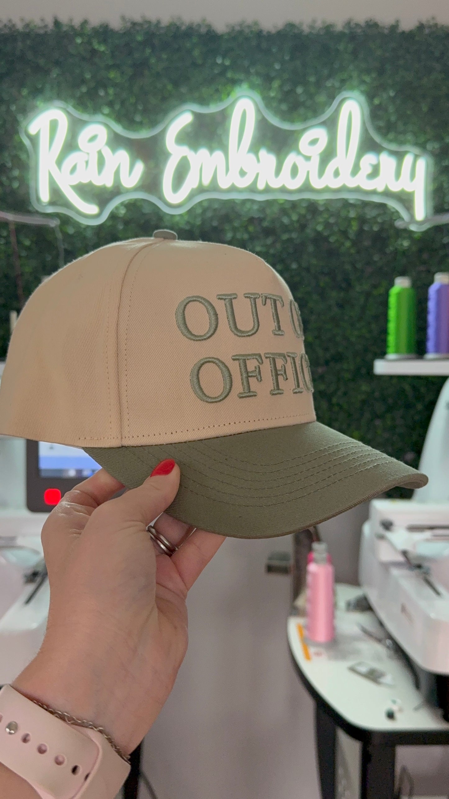 Out Of Office - Vintage Embroidered Hat