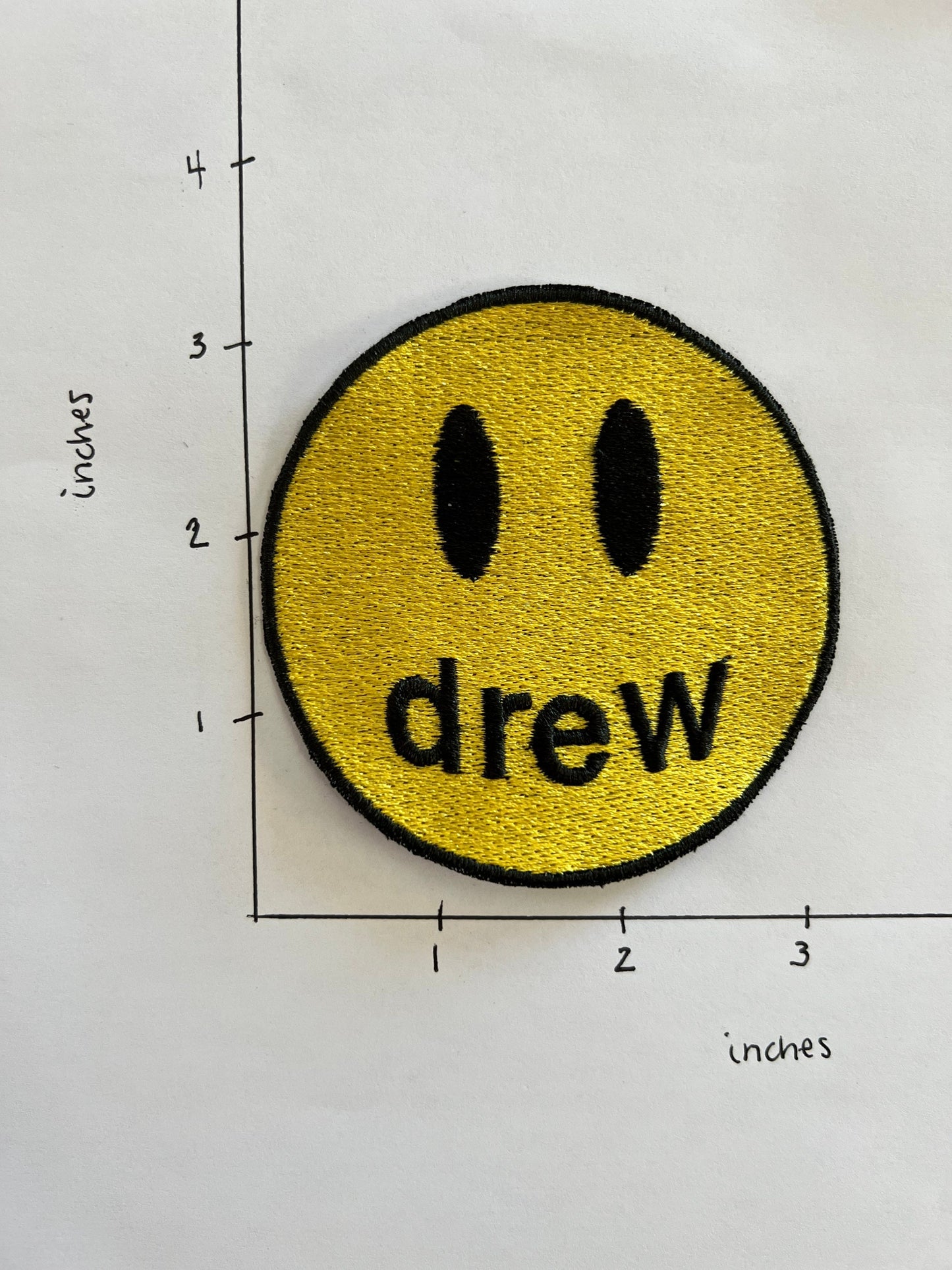 Bieber Drew Iron-On Patch - 3 Inch Embroidered Patch - Justin, Justice, Belieber, Purpose, Drew, Backpack, Jacket Patch