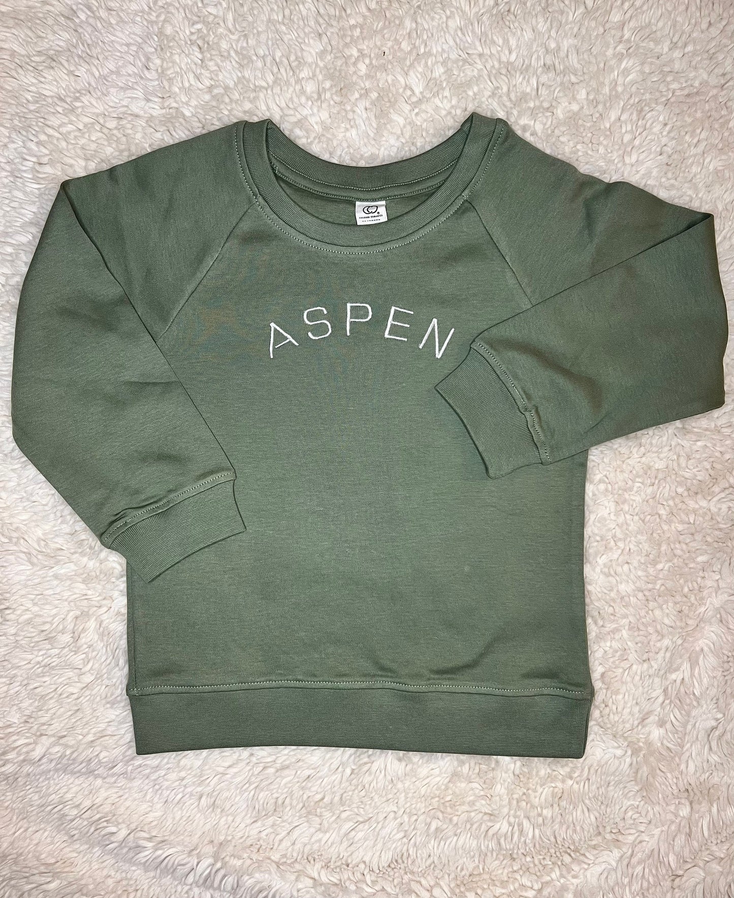 Toddler Embroidered Name Crewneck Pullover - Custom Toddler Pullover - Custom Baby Name Sweatshirt