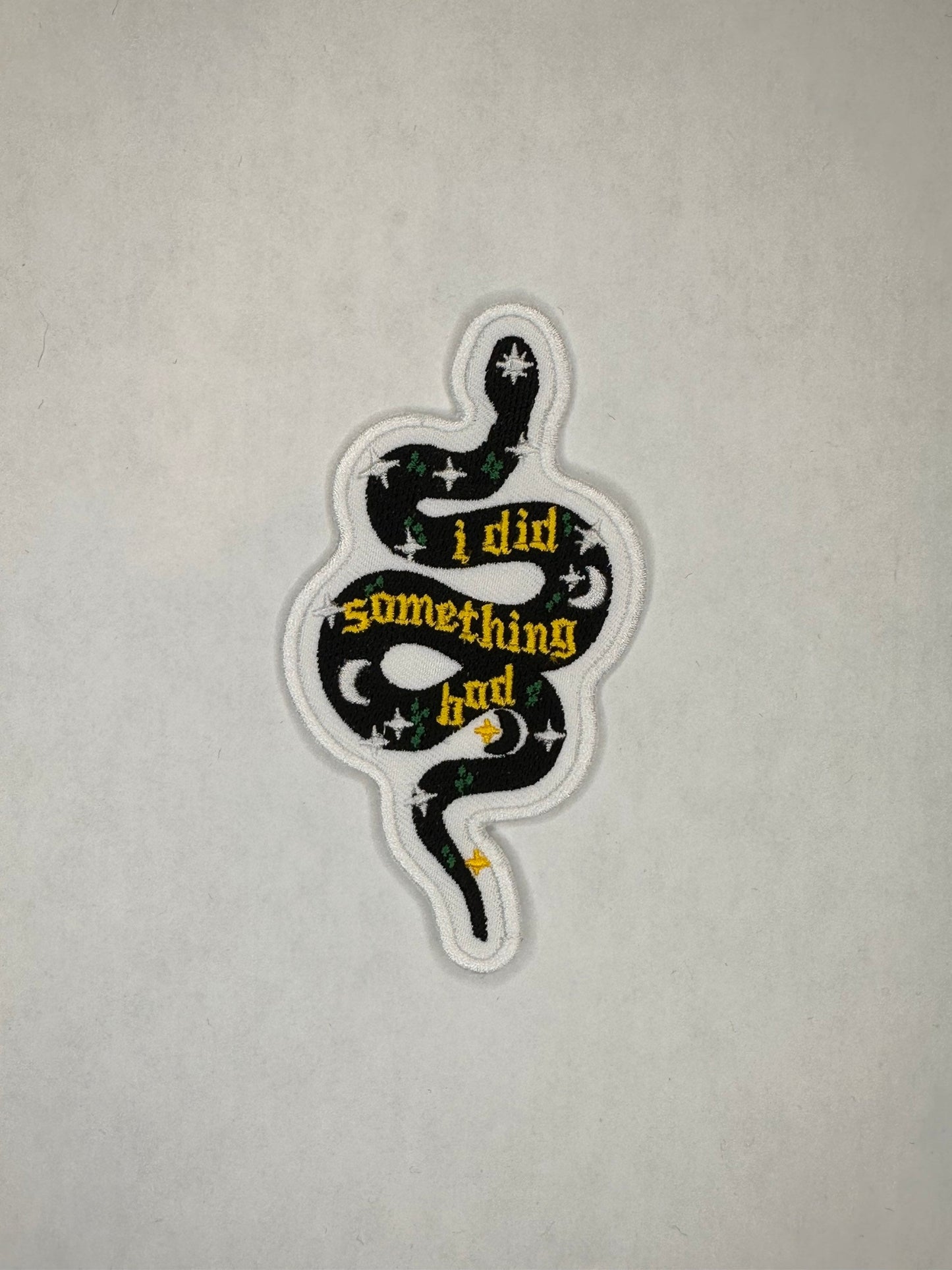 Reputation Embroidered Patch / Taylor Swift Patch / Swiftie Patch / Jacket Patch/ Backpack Patch / Eras Tour Patch / I did Something Bad