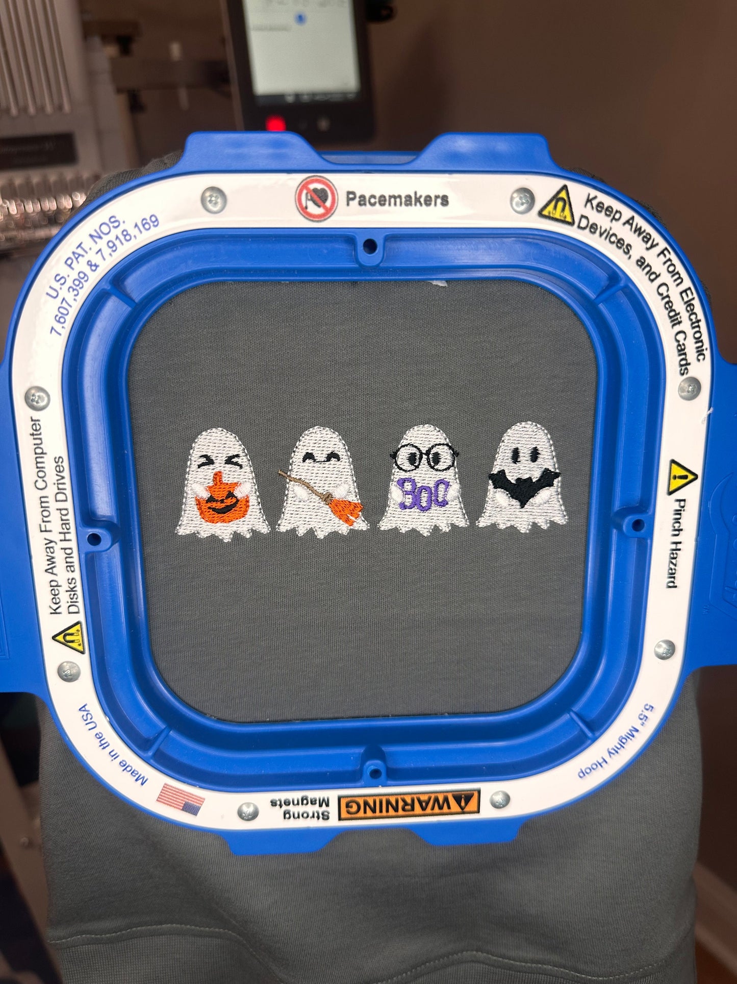Toddler Ghost Embroidered Crewneck / Kid Ghost Embroidery / Toddler Halloween Shirt / Halloween / Embroidered Ghost Pullover / Spooky Kids