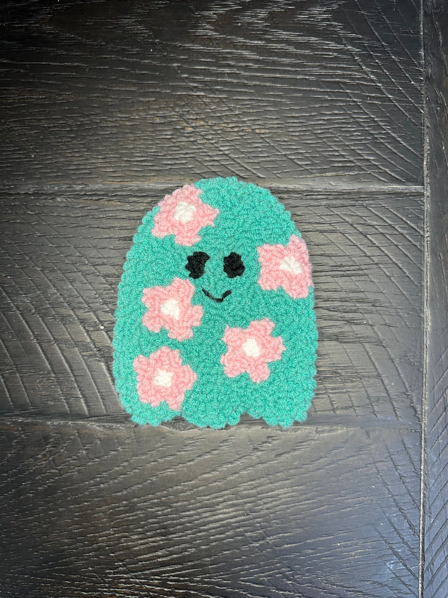 Flower Ghost Tufted Coaster