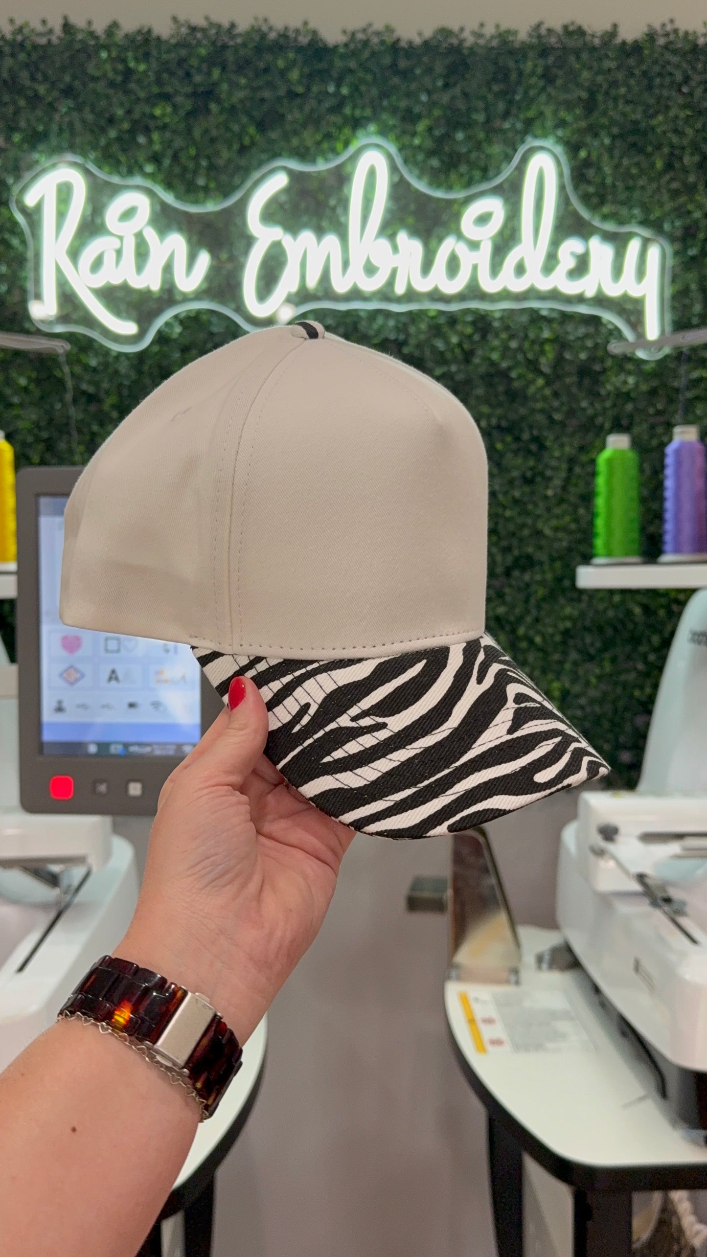 Zebra Bill Trucker Hat (blanks)