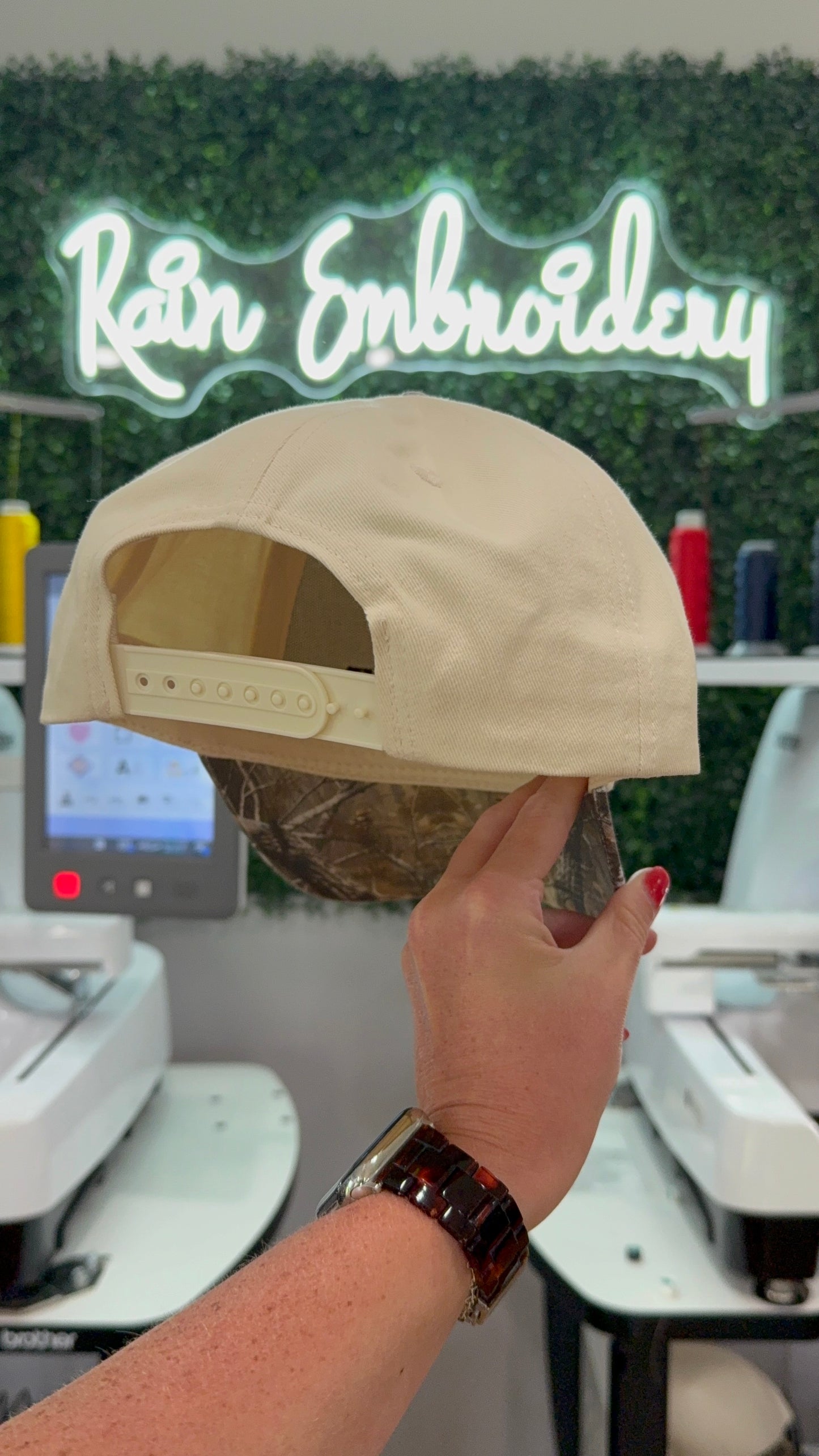 I Do All The Pretty Girls Hair / Camo Embroidered Hat