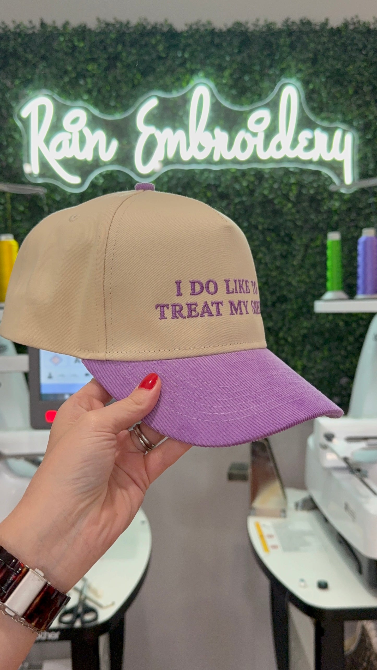 I Do Like To Treat My Shelf - Embroidered Trucker Hat