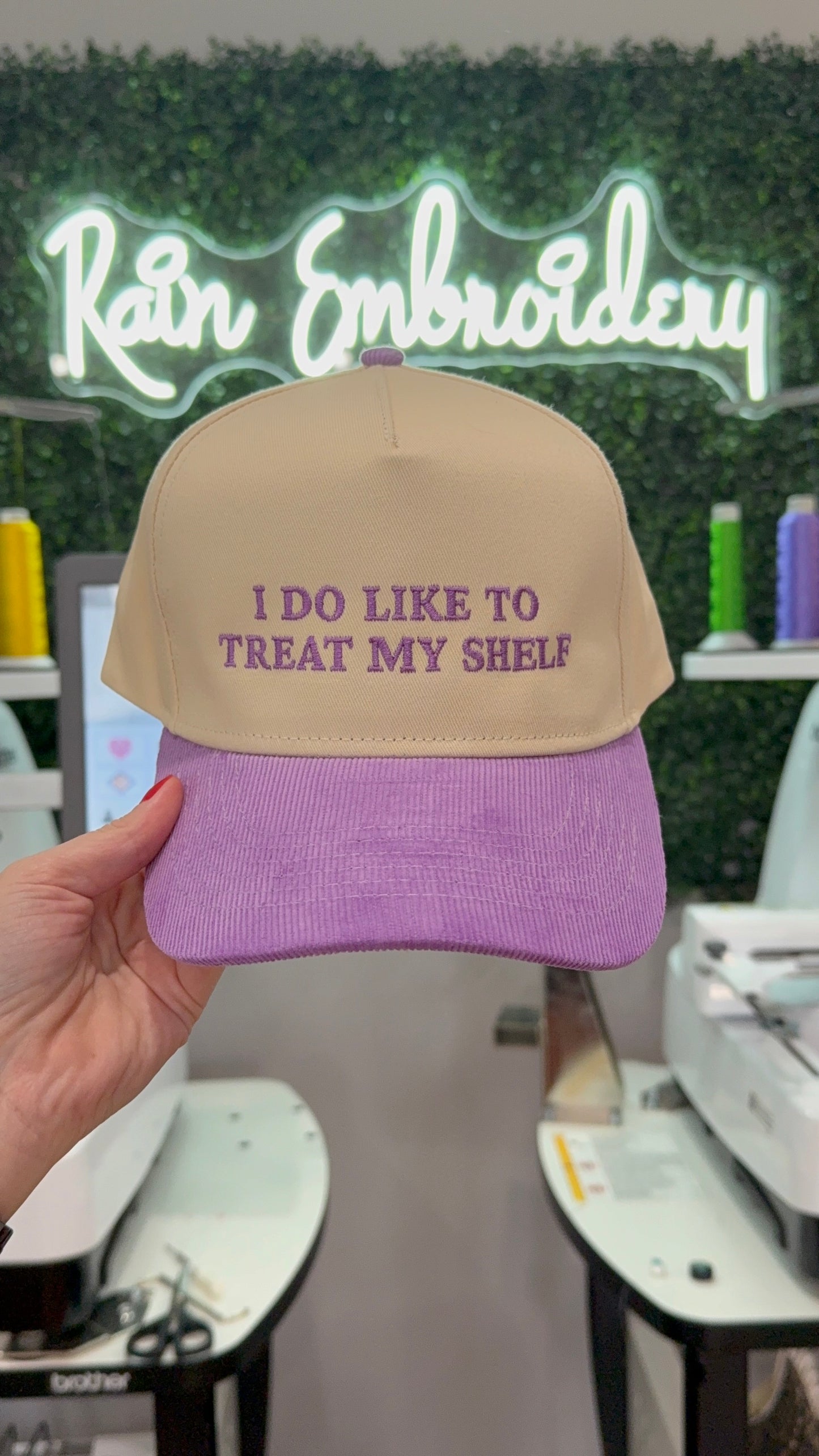 I Do Like To Treat My Shelf - Embroidered Trucker Hat
