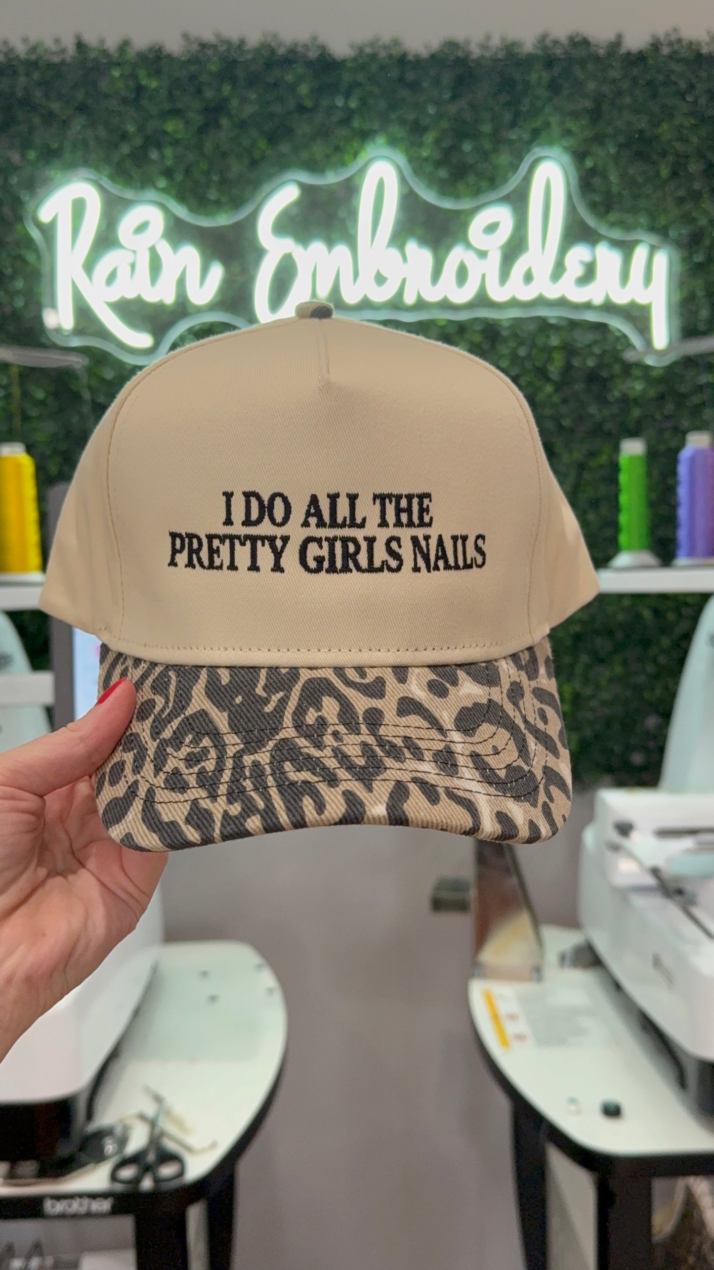 I Do All The Pretty Girls Nails Trucker Hat
