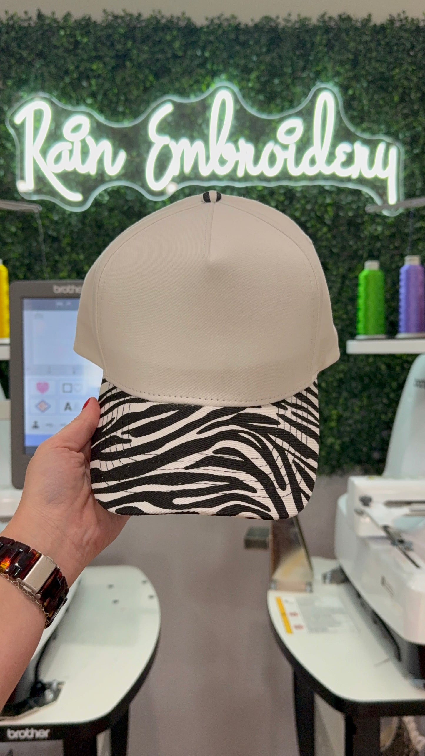 Zebra Bill Trucker Hat (blanks)