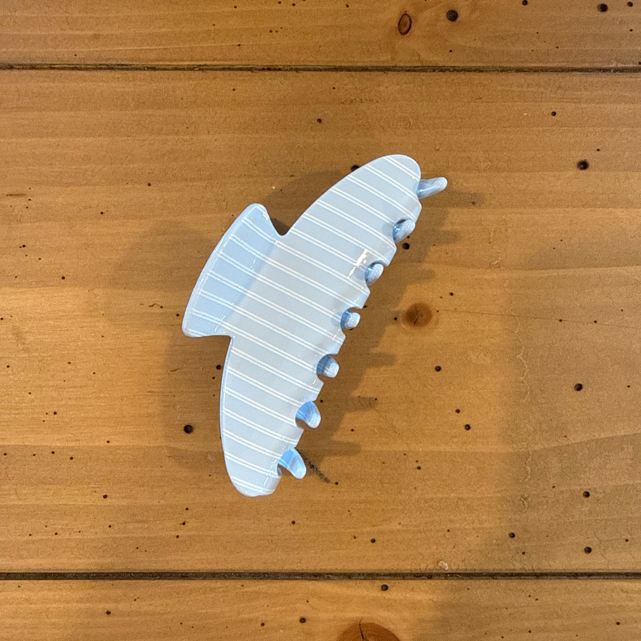 Blue Striped • Oversized Claw Clip