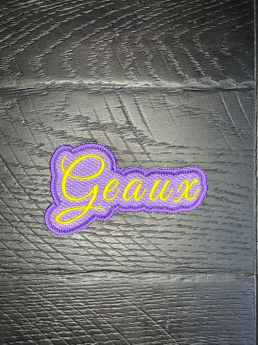 Geaux Embroidered Patch