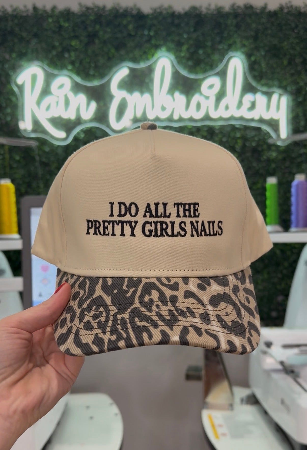 I Do All The Pretty Girls Nails Trucker Hat