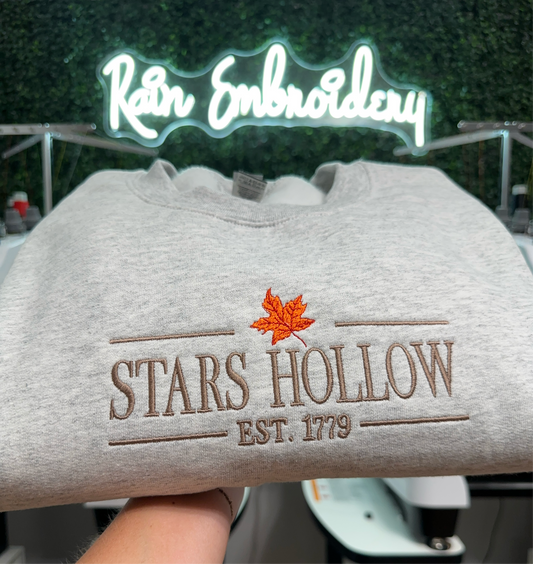 Stars Hollow Embroidered Crew