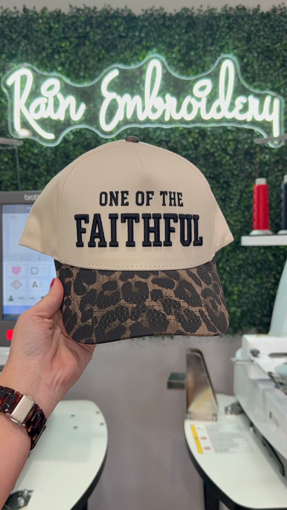 FAITHFUL Vintage Leopard Embroidered Hat