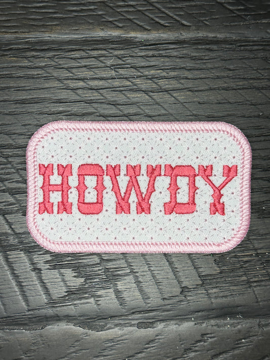 Howdy Embroidered Patch