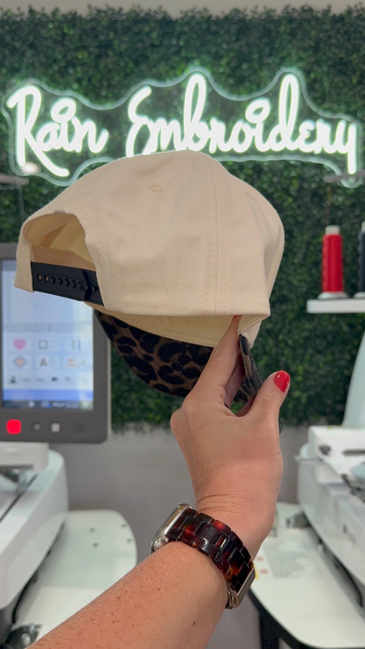 FAITHFUL Vintage Leopard Embroidered Hat