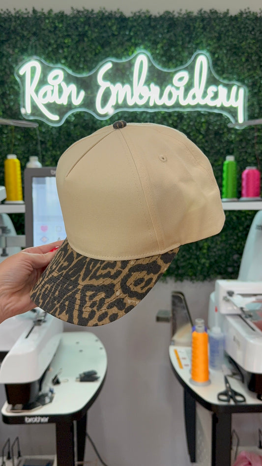 Leopard Bill Trucker Hat (darker tone)