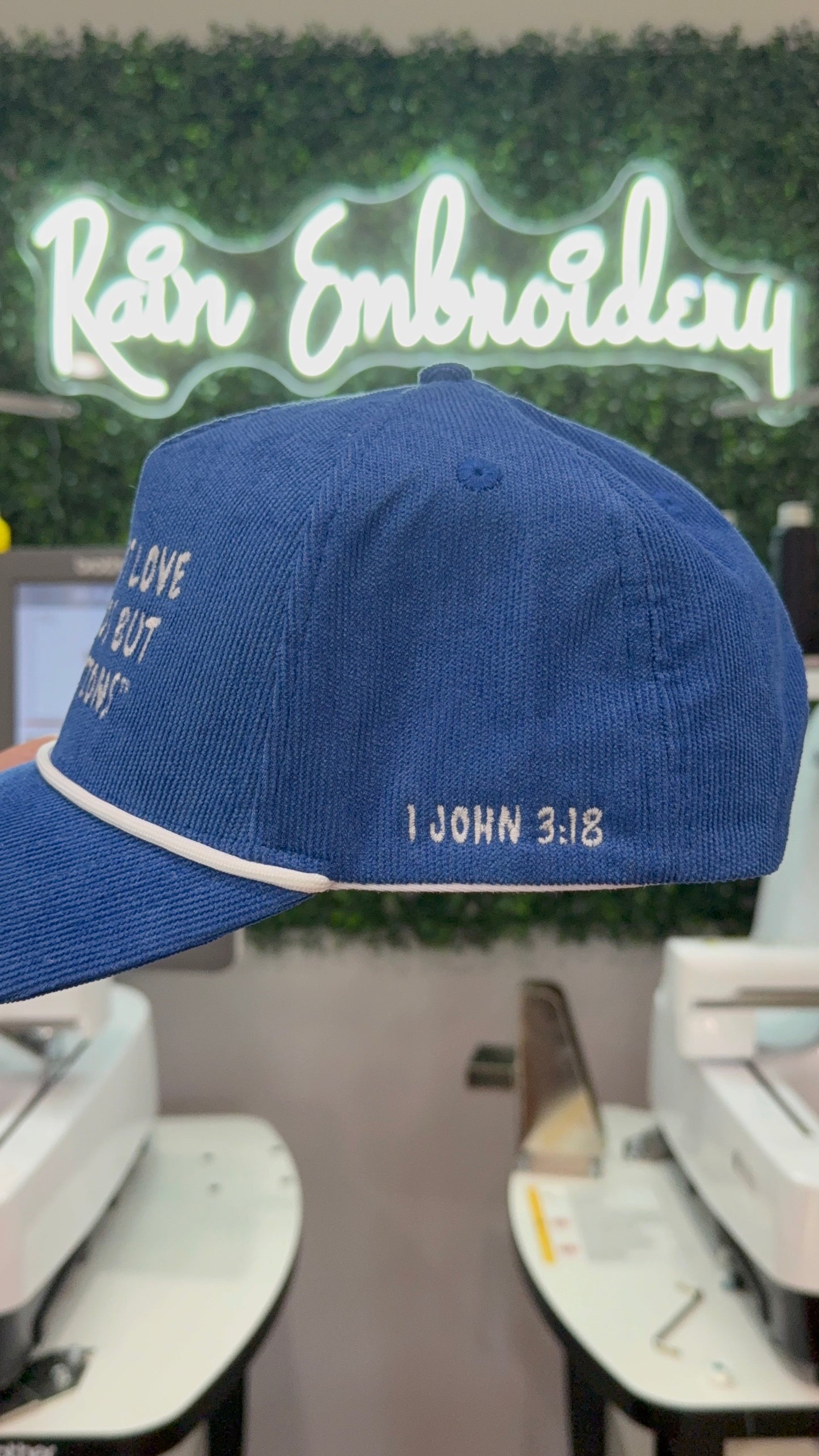 “LOVE WITH ACTION” Embroidered Hat