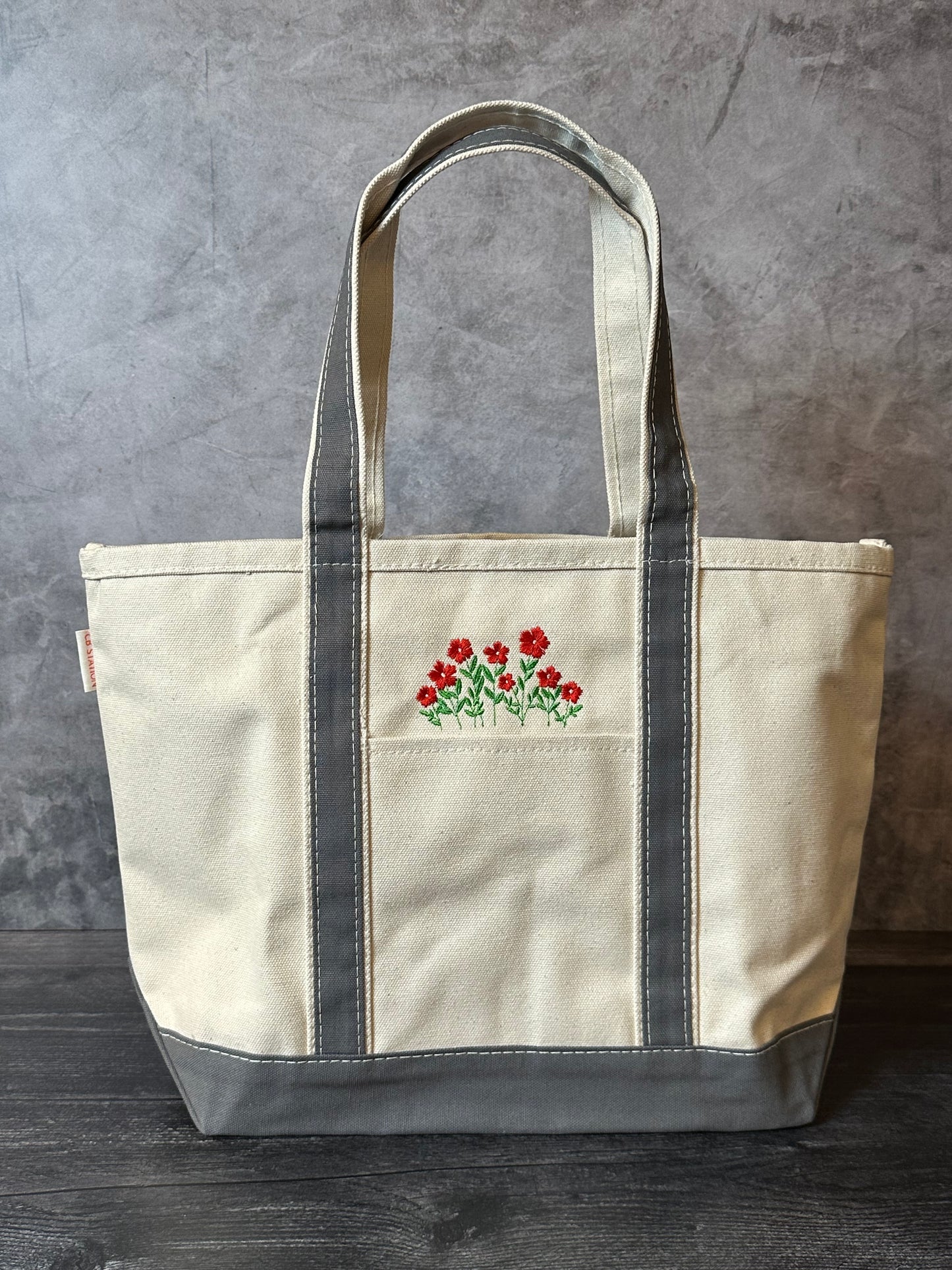 Wildflowers Embroidered Tote