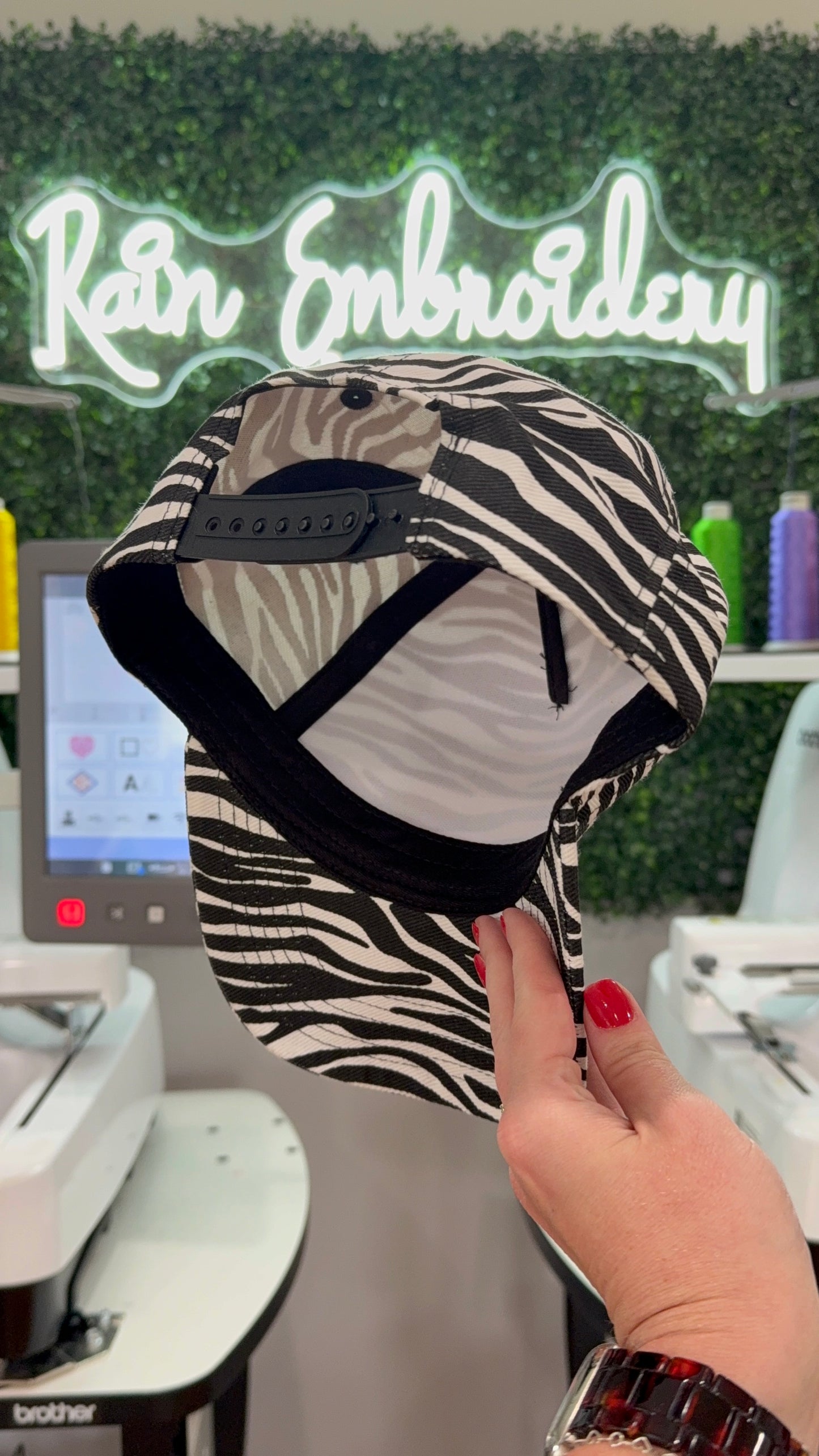 Zebra Trucker Hat (blanks)