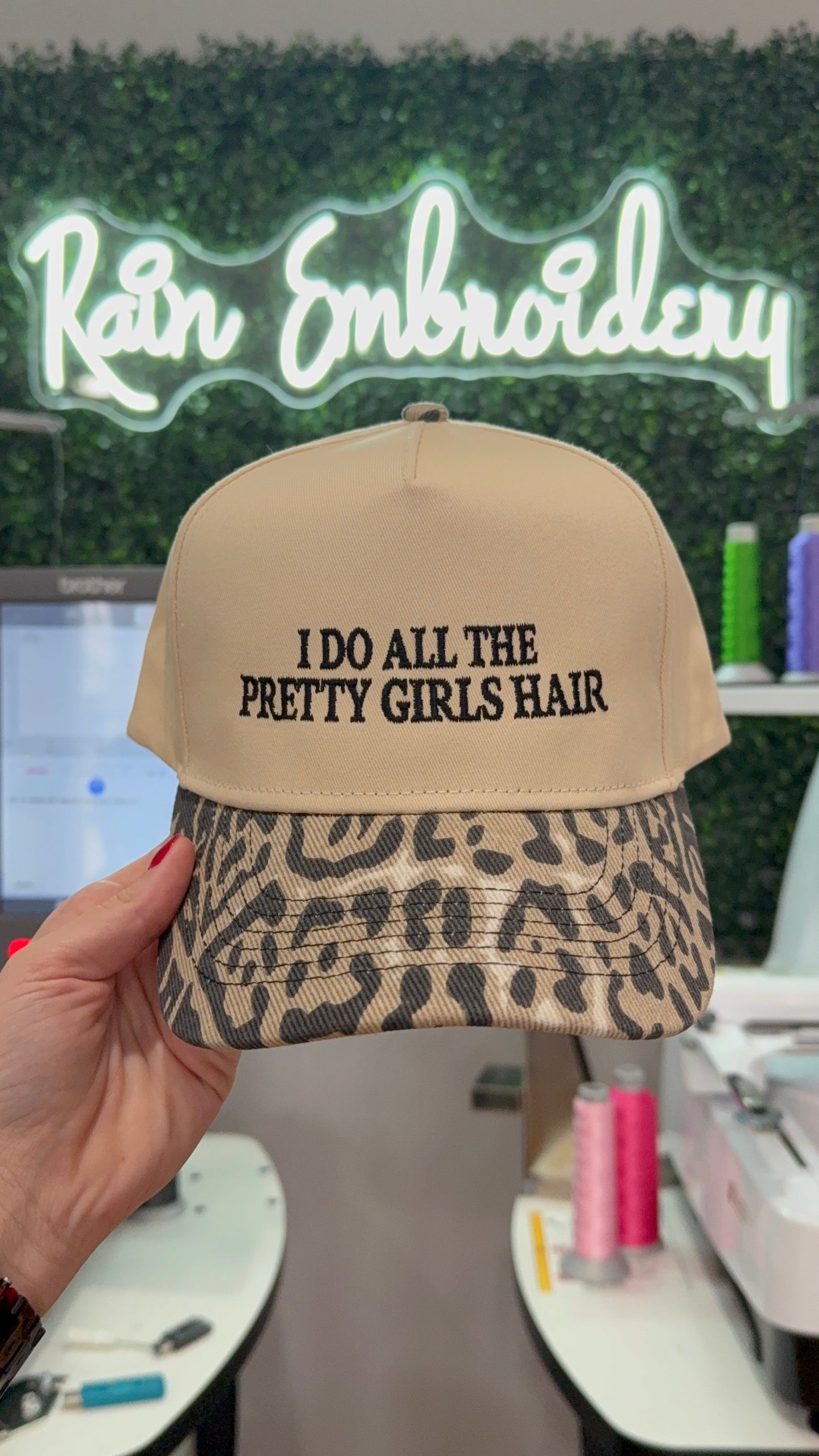 I Do All The Pretty Girls Hair Trucker Hat