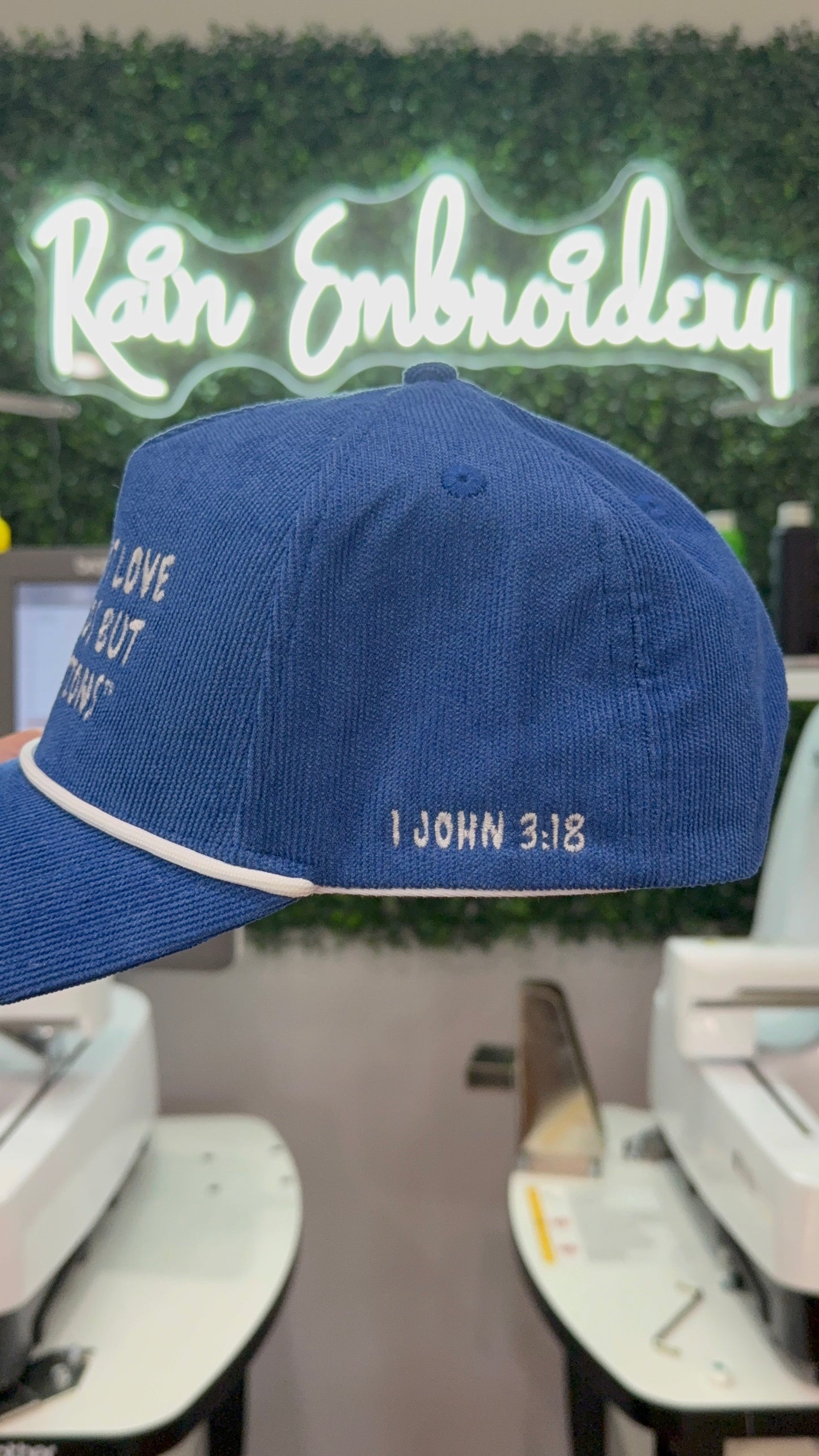 “LOVE WITH ACTION” Embroidered Hat