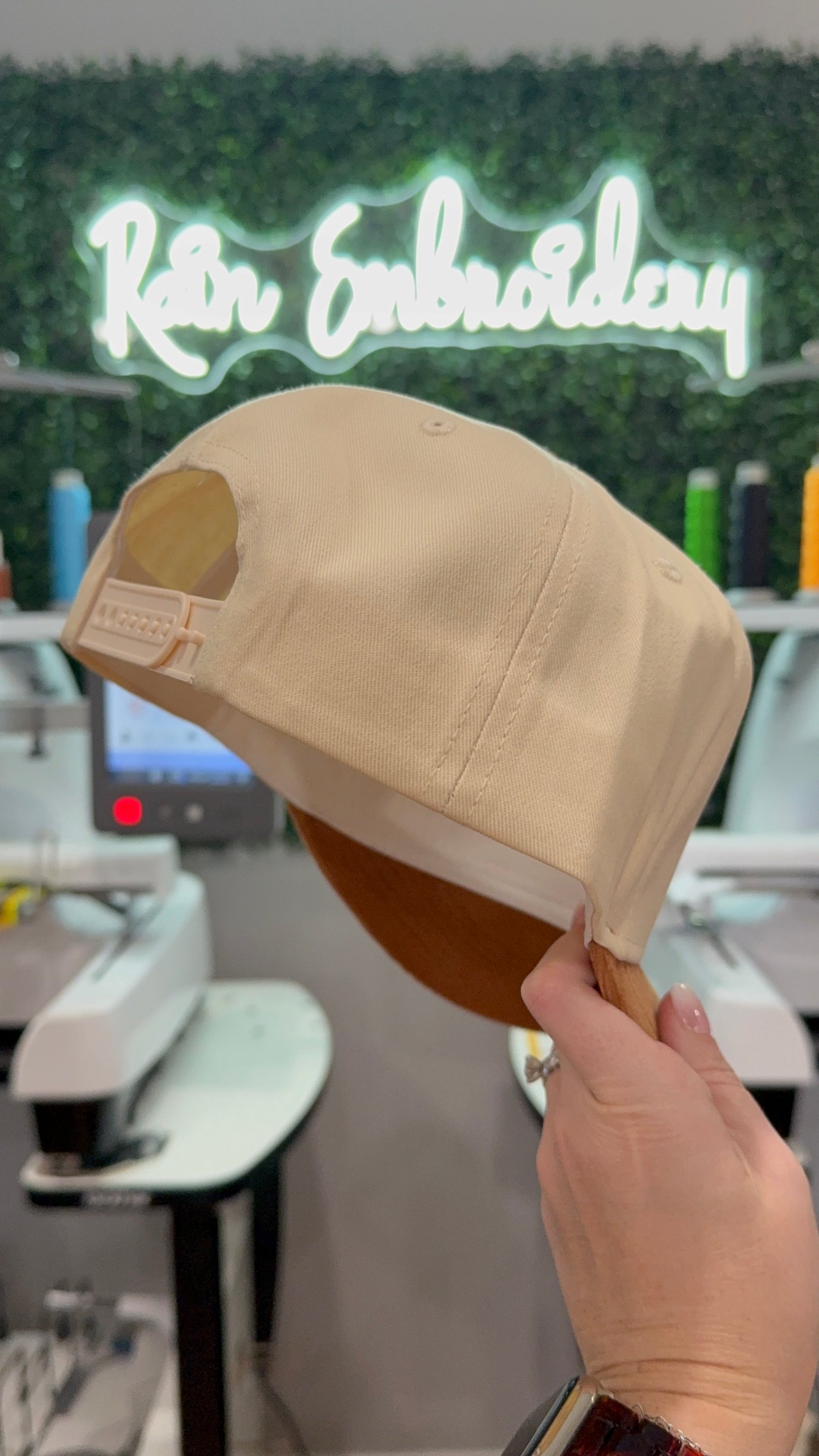 Camel Corduroy Bill Trucker Hat (blank)