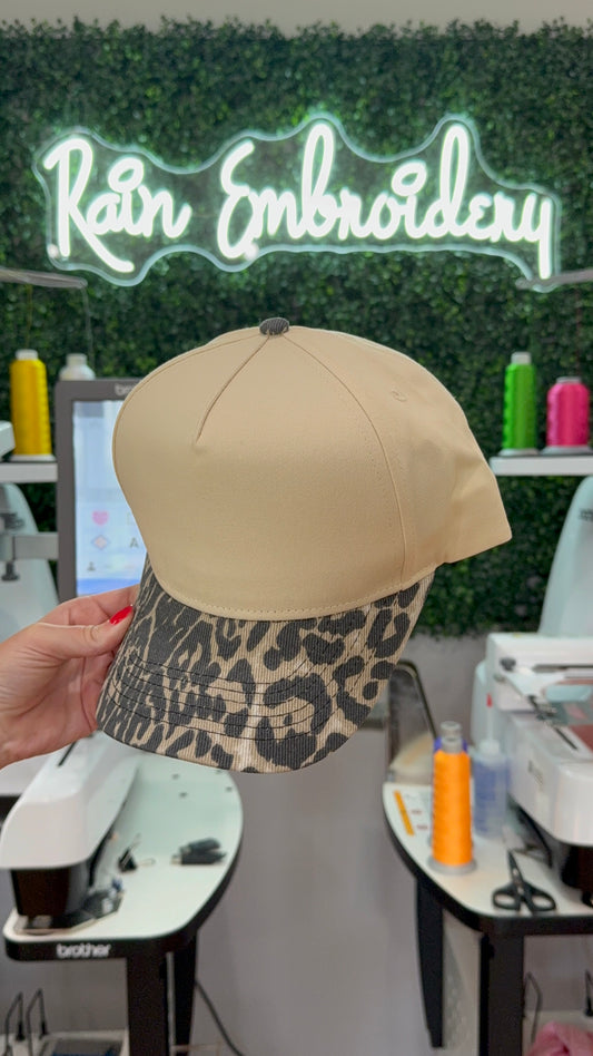 Leopard Bill Trucker Hat (light tone)