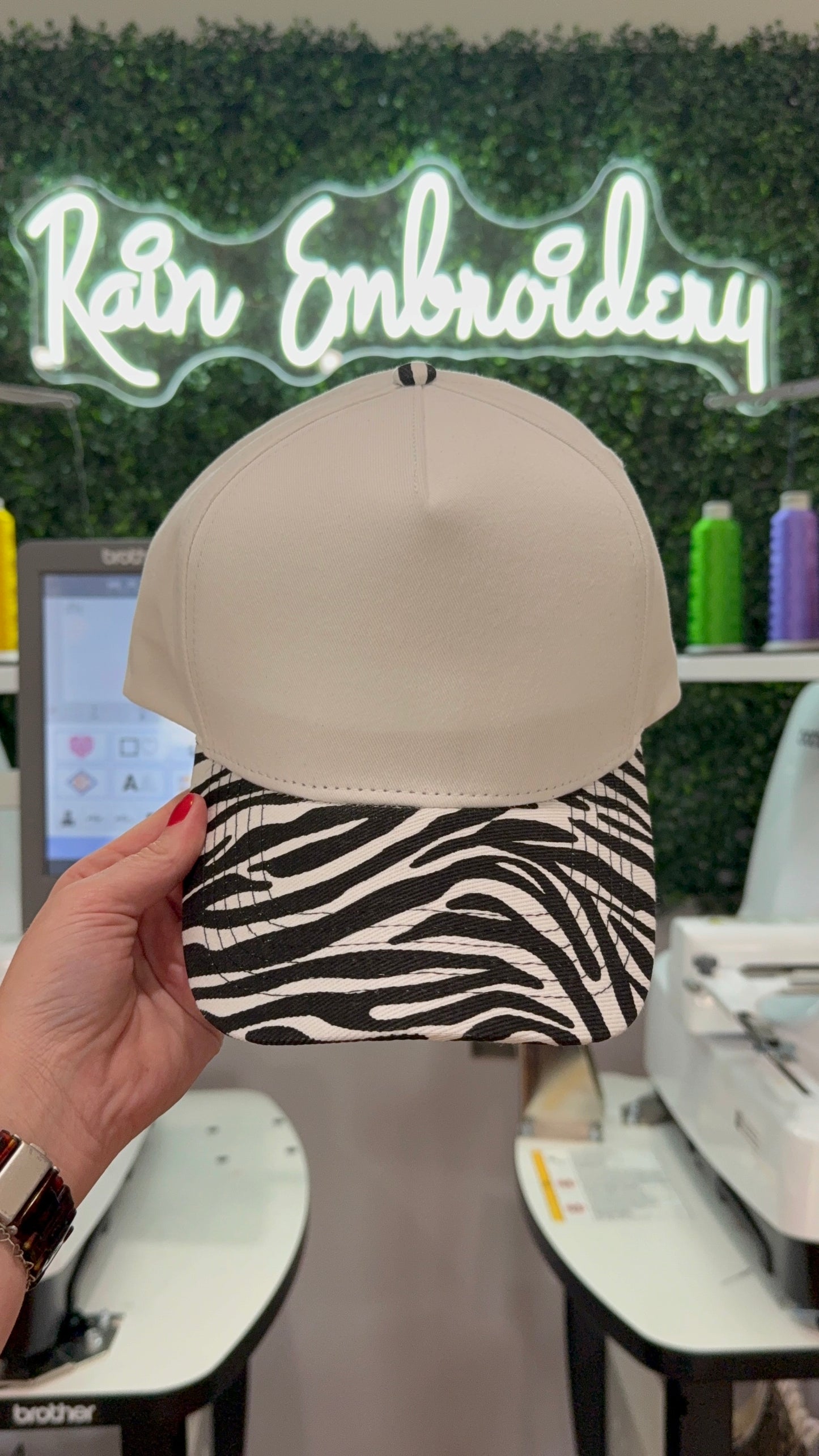 Zebra Bill Trucker Hat (blanks)